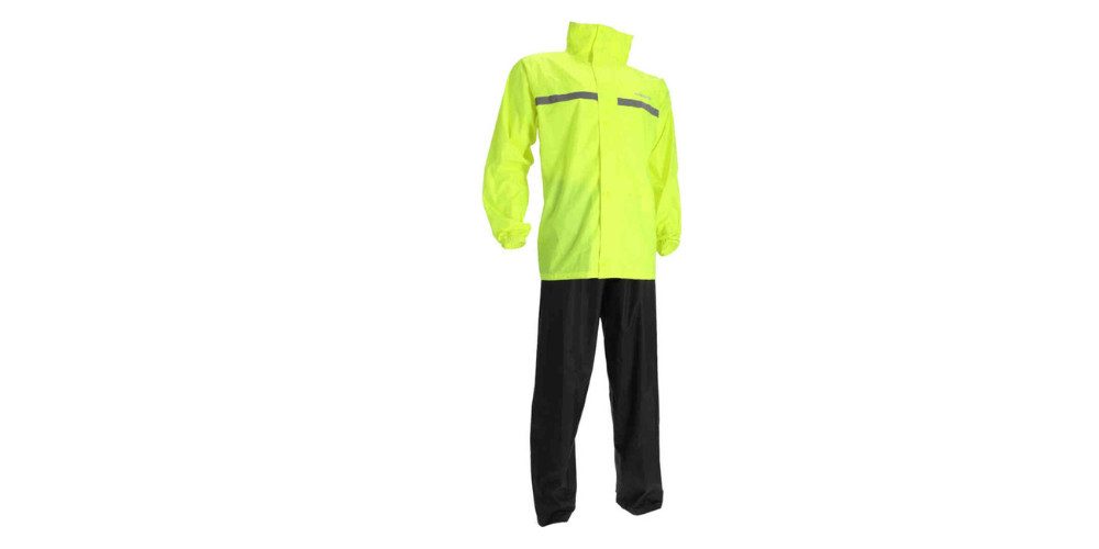 Acerbis Regenjacke Line 2-Teiler Motorrad Regenkombi Wasserdicht reflektierende wasserdichte