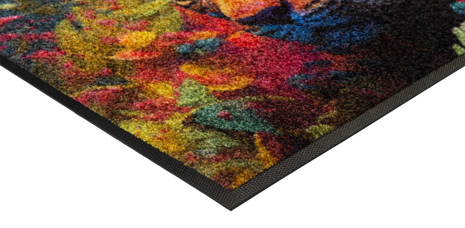 wash+dry by Kleen-Tex Fußmatte Leopy McLeopard, rechteckig, Höhe: 7 mm – Bild 4 von 5