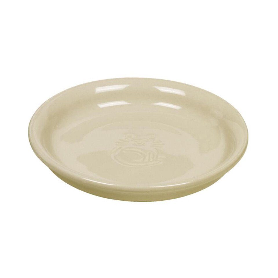 Futternapf Katzen Keramik Milchschale beige