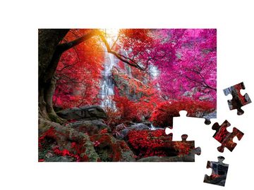 puzzleYOU Puzzle Khlong Lan Wasserfall in Thailand, 48 Puzzleteile, puzzleYOU-Kollektionen