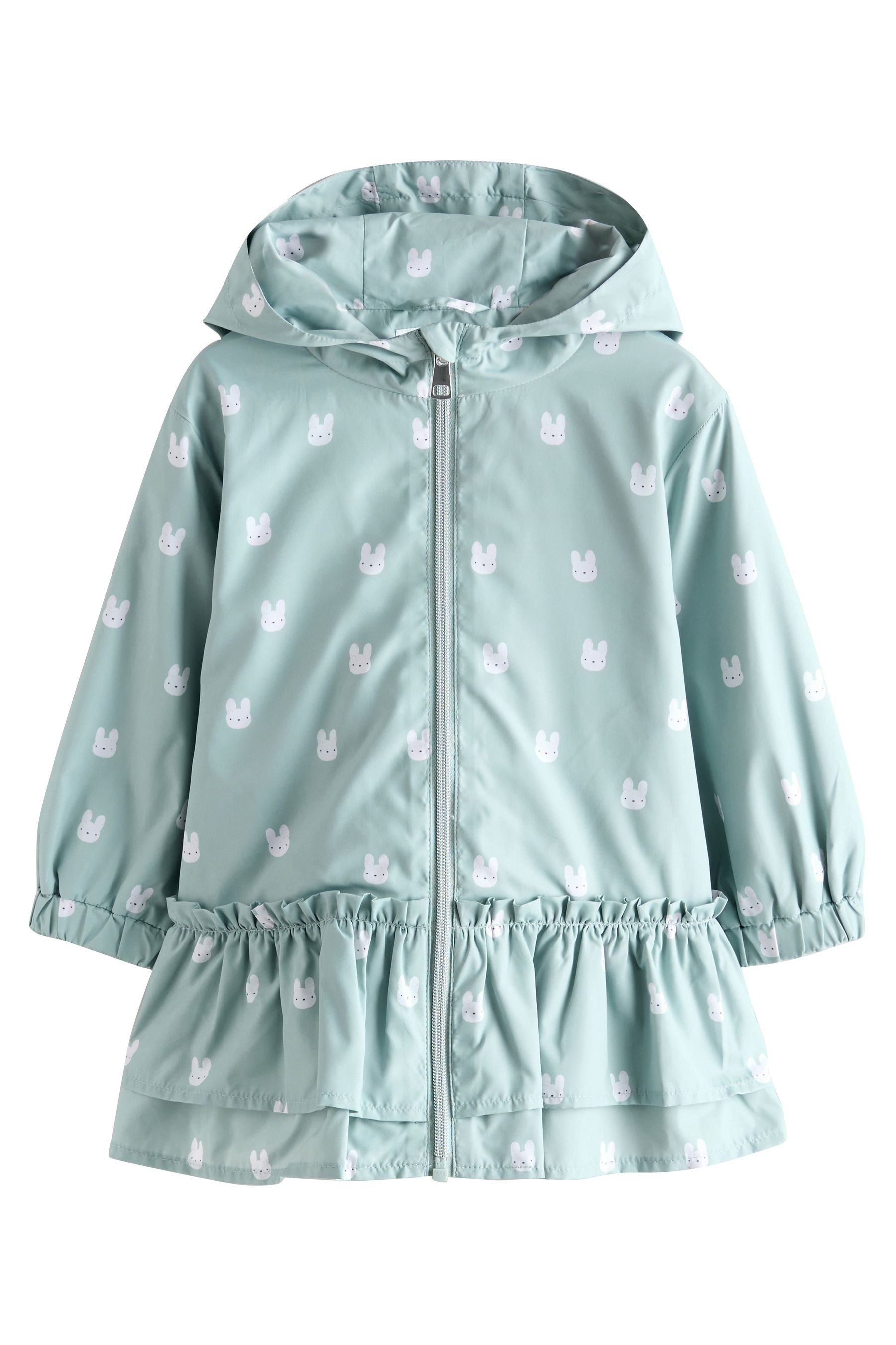 Regenjacke Wasserabweisende Cagoule-Jacke mit Print