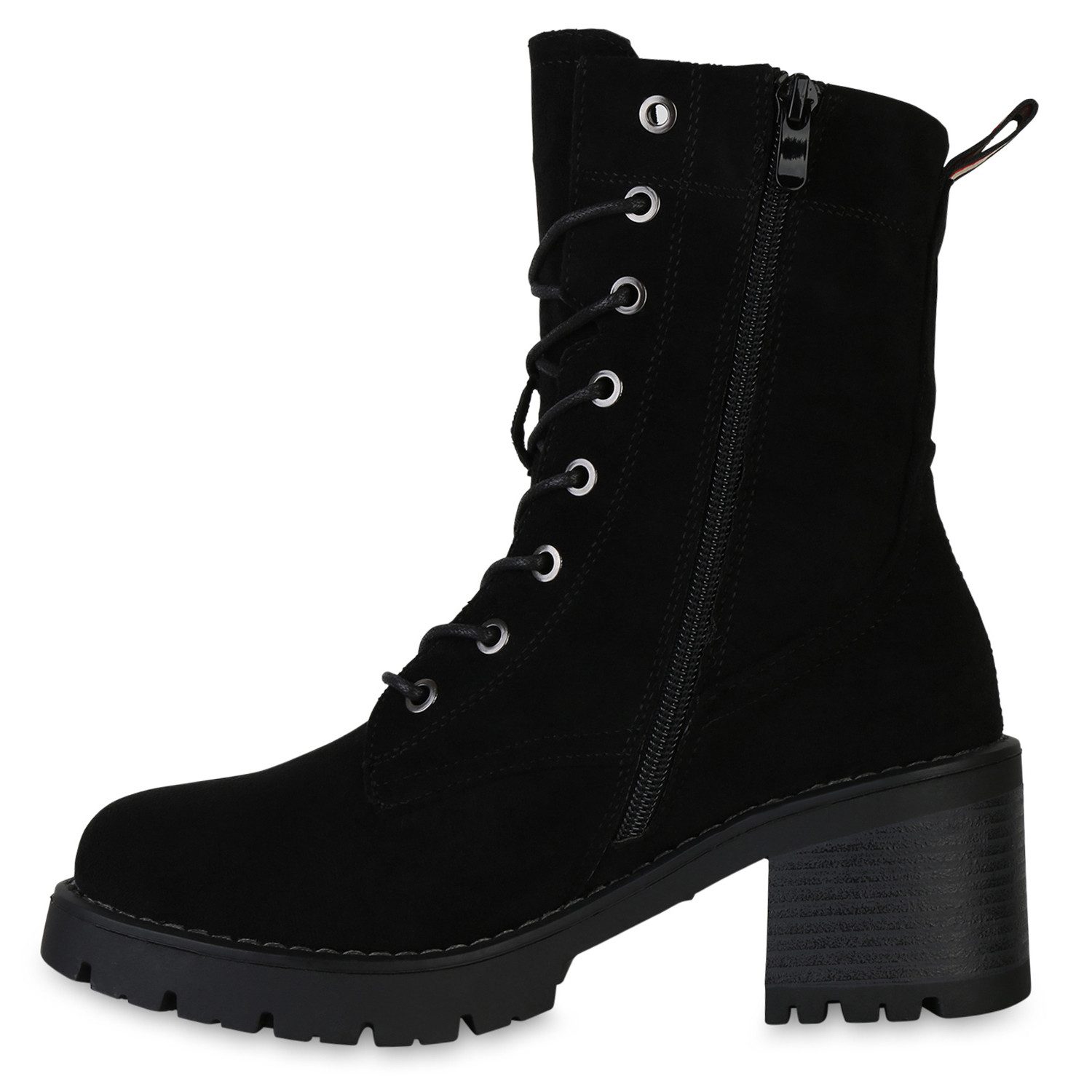 VAN HILL 841344 Schnürstiefelette Damen Leicht Gefütterte Schnürstiefelette günstig online kaufen