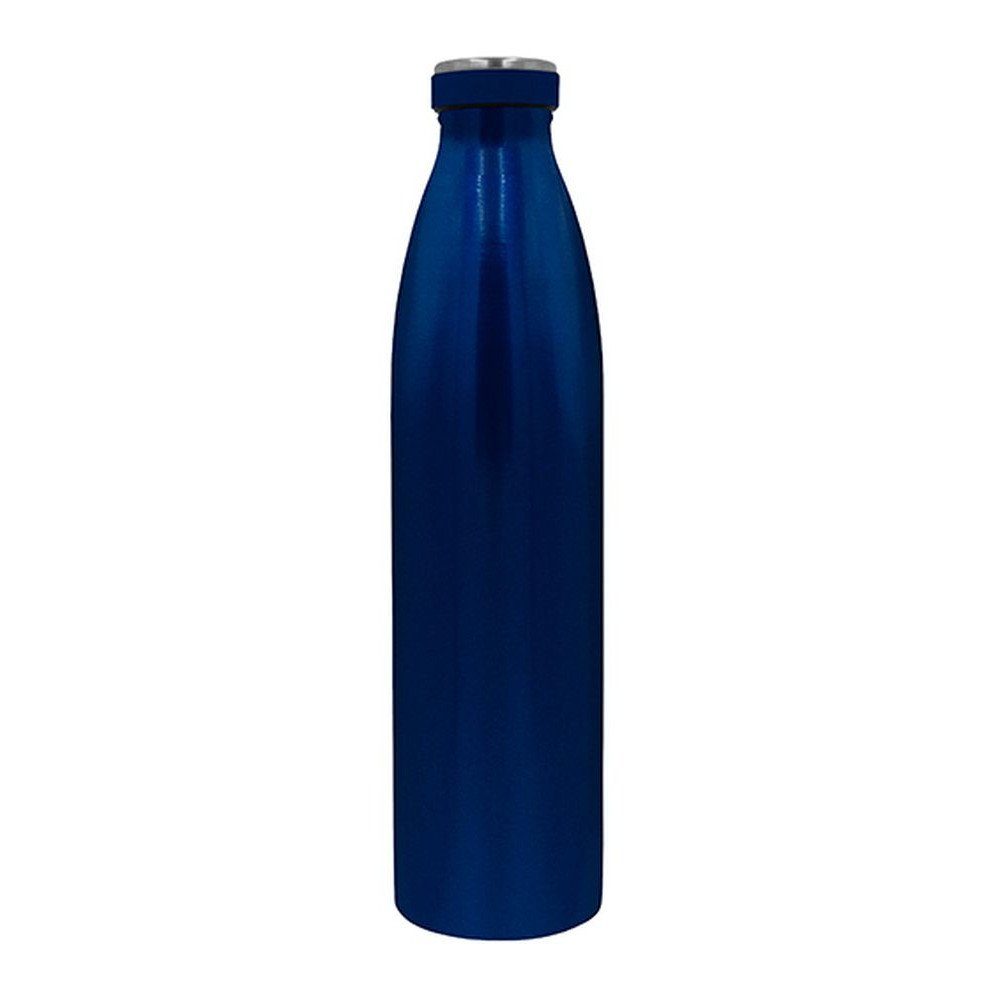 Steuber Thermoflasche, doppelwandige Isolierflasche, mit auslaufsicherem Deckel Dunkelblau