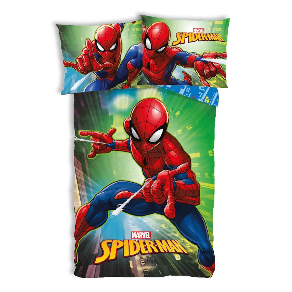 Spiderman Bettwäsche Spiderman City Lights Kinderbettwäsche günstig online kaufen