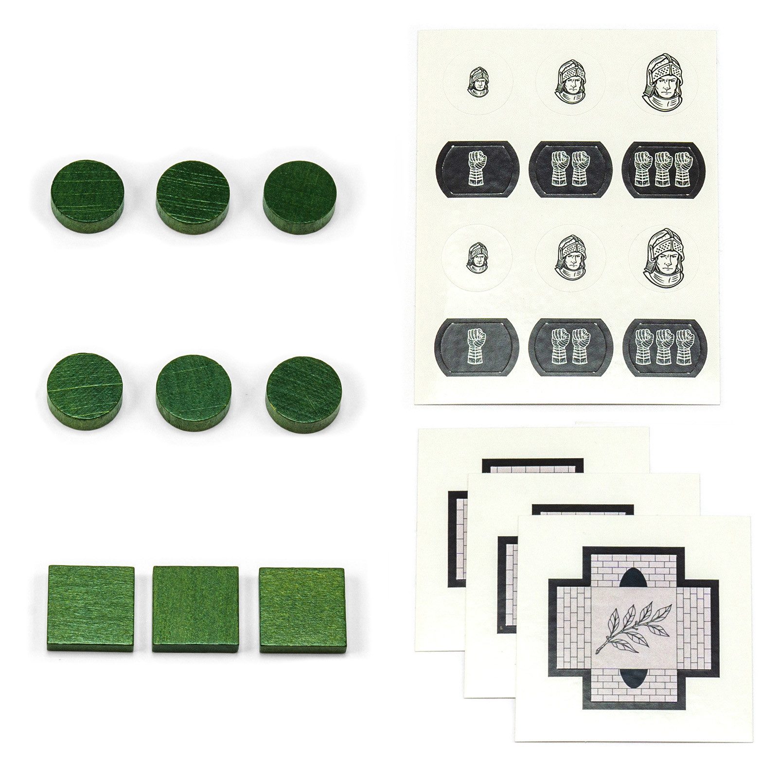 Waldfelsen Spiel – Holz-Figuren Spielfiguren Ersatz passend für Die Siedler von Catan, Spielmaterial, Verschiedene Farben