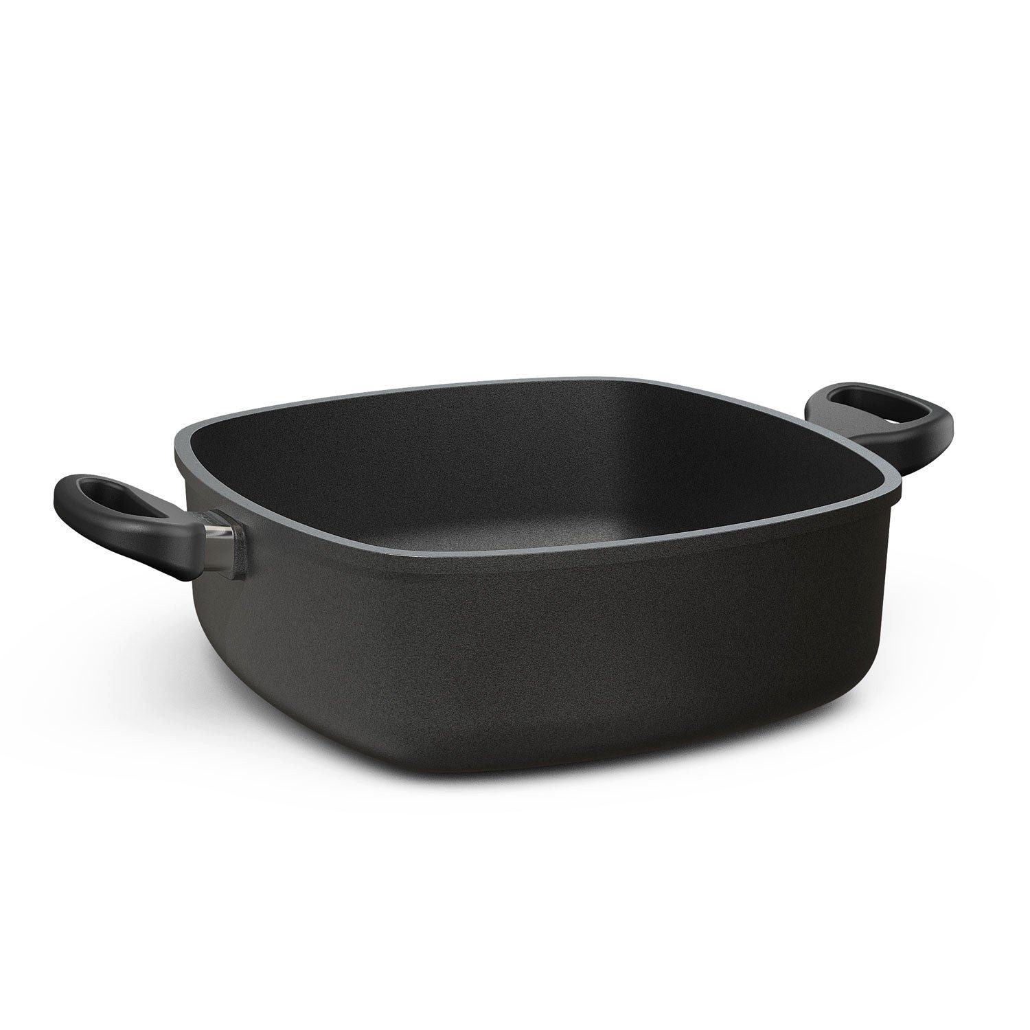 Hoffmann Germany Bräter eckig 28x28 cm ohne Deckel, Aluguss Schmortopf, Made in Germany, Aluguss (1-tlg., 1x Bräter eckig 28x28 cm), Seitengriffe, Antihaft, eckig, 4,7 l, Induktion