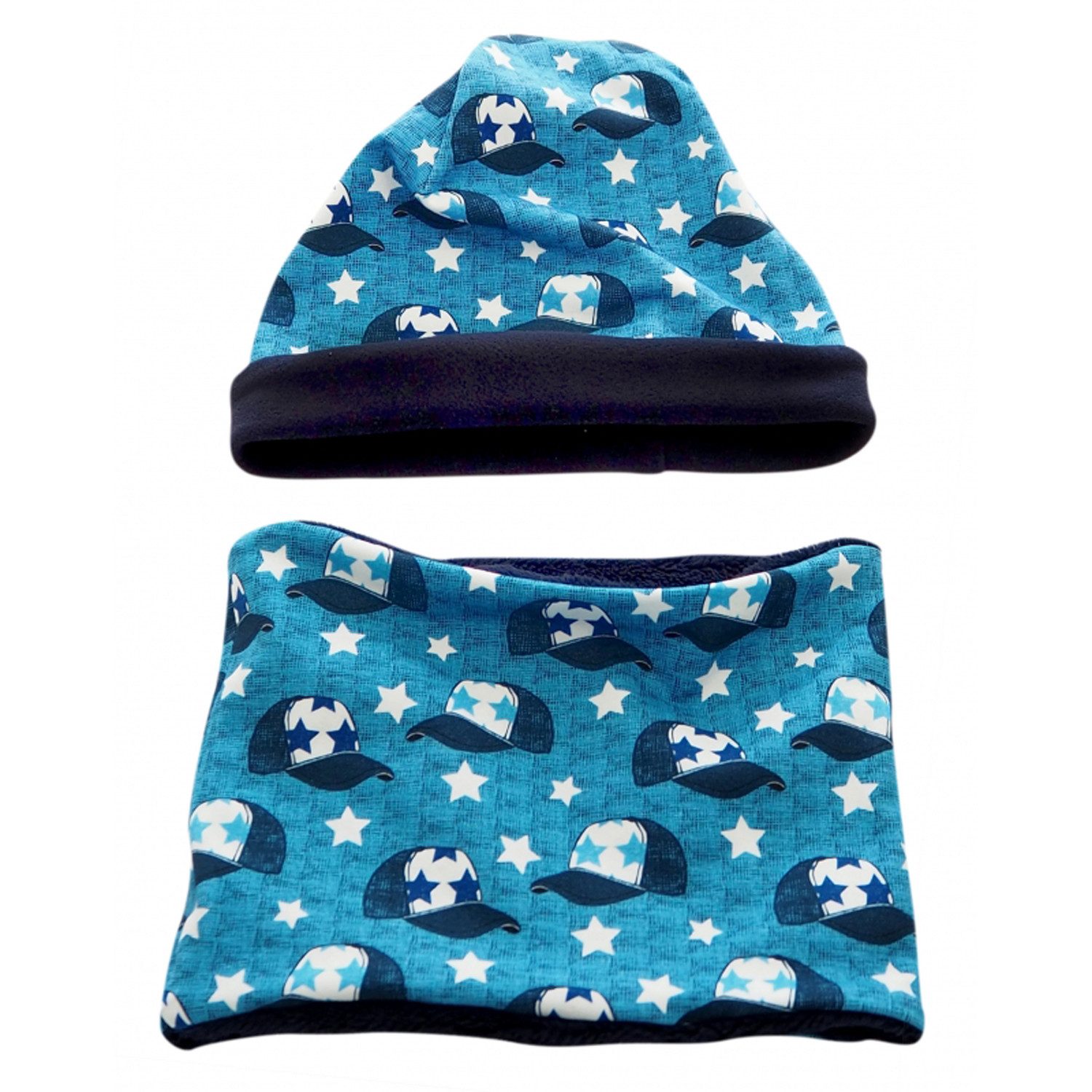 Britta Meier Beanie Warmes Kinder-Set Loop und Beanie (4-8 J) Marke Britta Meier