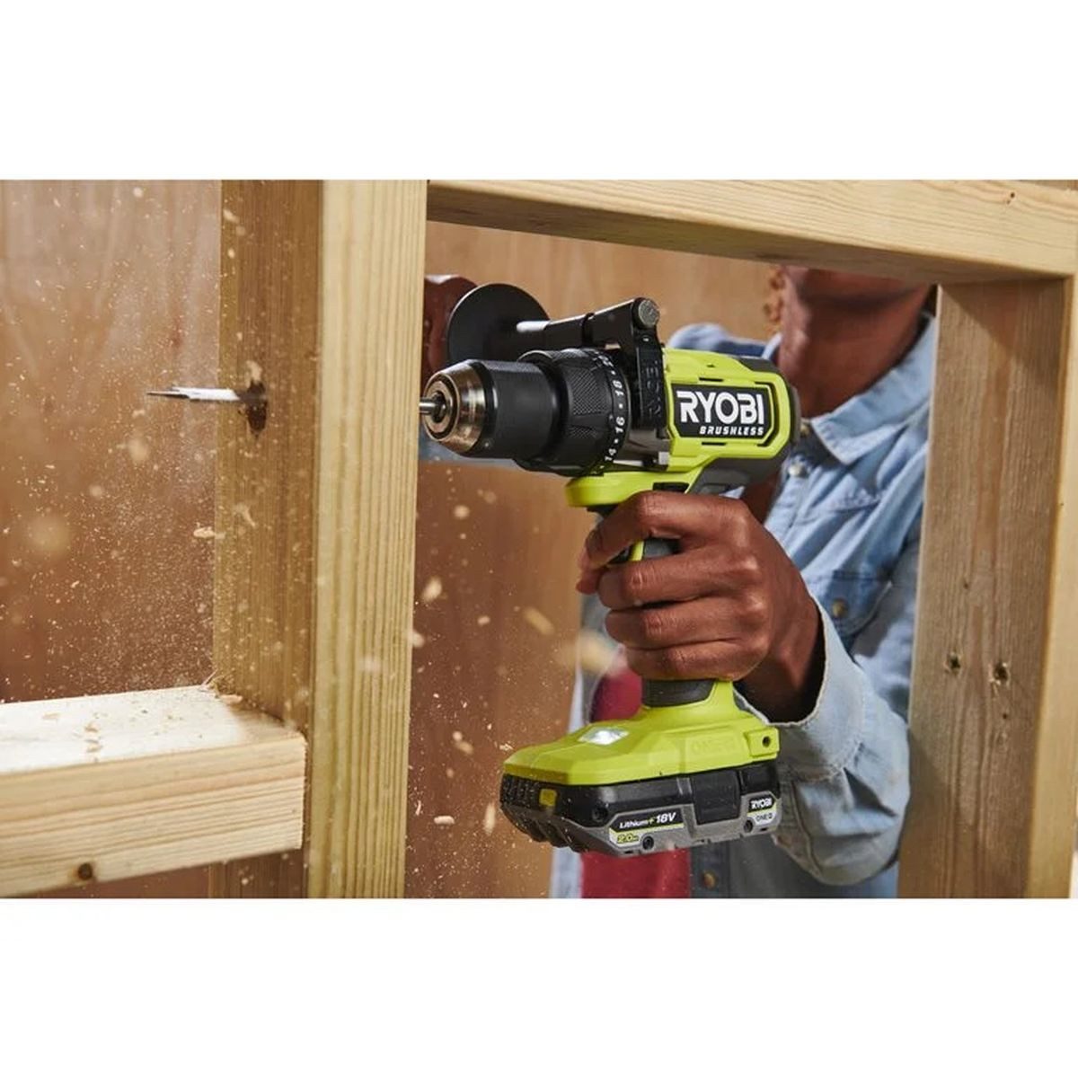 RYOBI Akku-Schlagbohrschrauber RYOBI 18V ONE+ Brushless Akku-Schlagbohrschrauber max Drehmoment 95 Nm