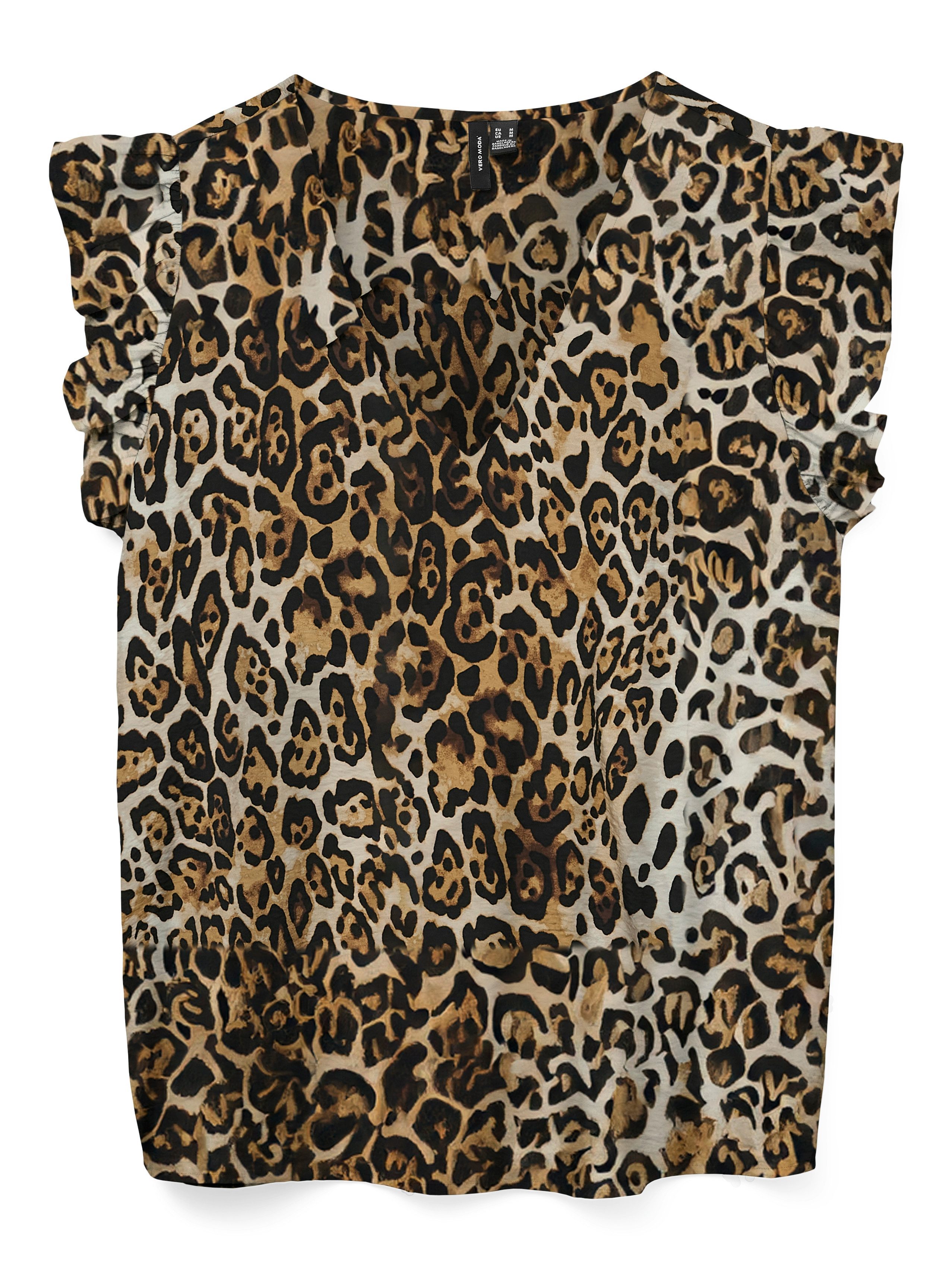 Blusentop VMJOSIE SL V-NECK TOP WVN GA