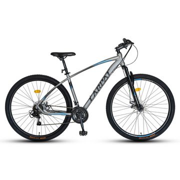 CARPAT SPORT Mountainbike 27.5 29 Zoll Alu-Rahmen Pro MTB für Herren, Damen, Mädchen und Jungen, 21 Gang Shimano, Kettenschaltung, (Set), Hardtail Fahrrad, Jugendfahrrad