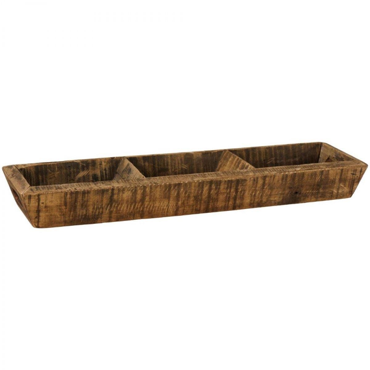 Ib Laursen Kochlöffelhalter Ib Laursen Unika Kiste mit 3 Fächern und Griffen (60x18x8cm)