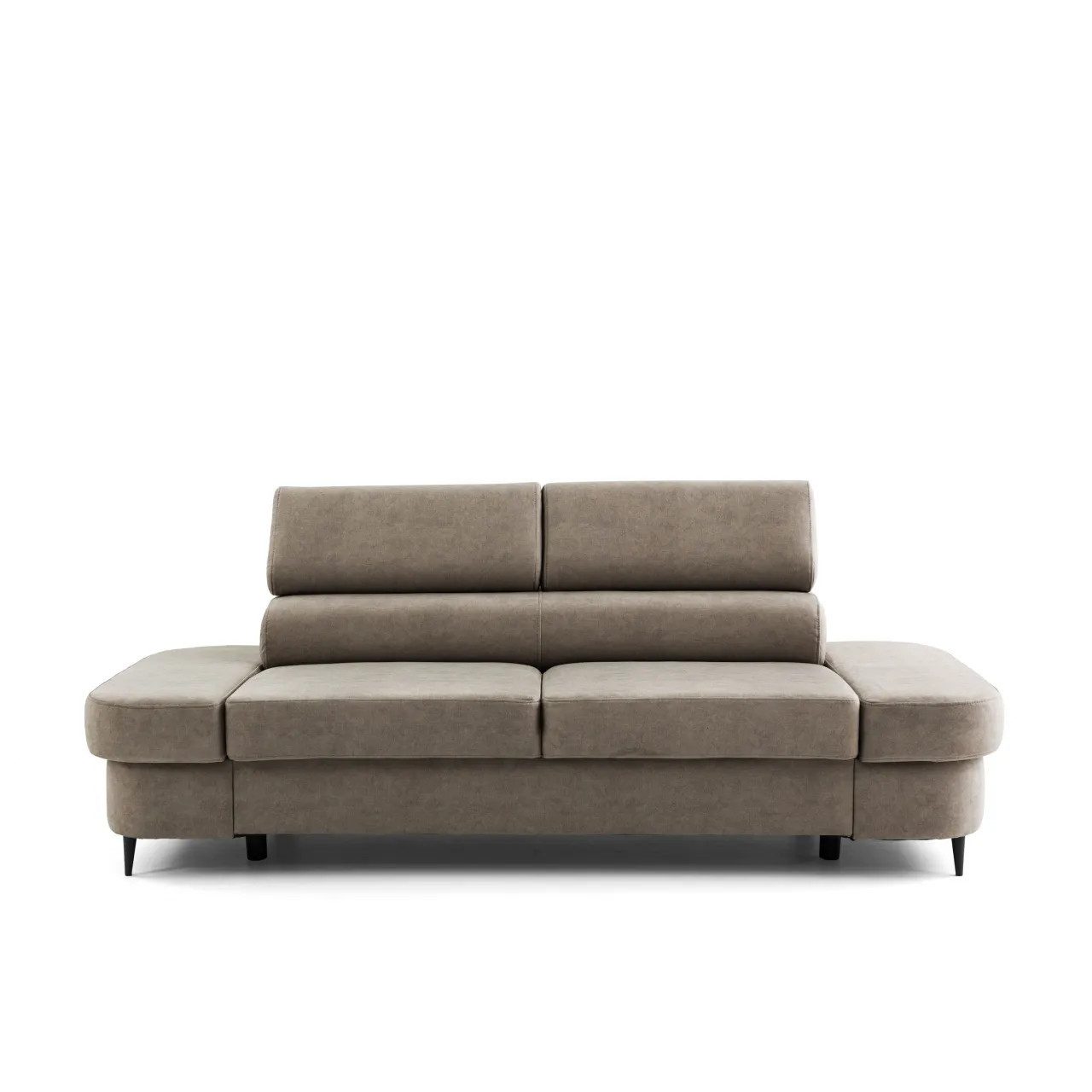 Muffo Sofa PRIAM, Modernes Design, keine Schlaffunktion, Verstellbare Kopfstützen, kompakte Größe