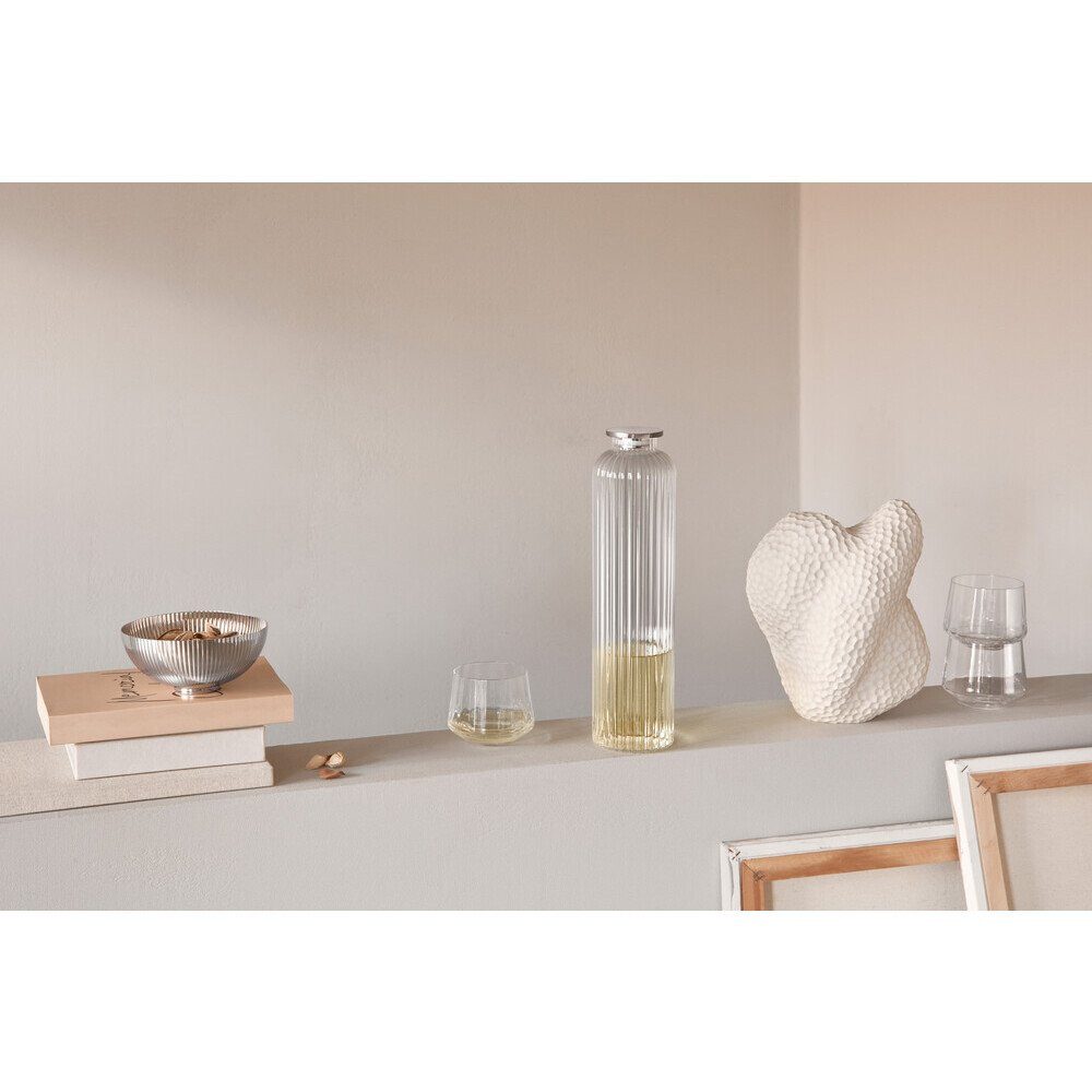 Georg Jensen Wasserkaraffe Karaffe 1,1 l Bernadotte klar, 1,1l, Kristallglas, spülmaschinenfest, hochglanzpoliert