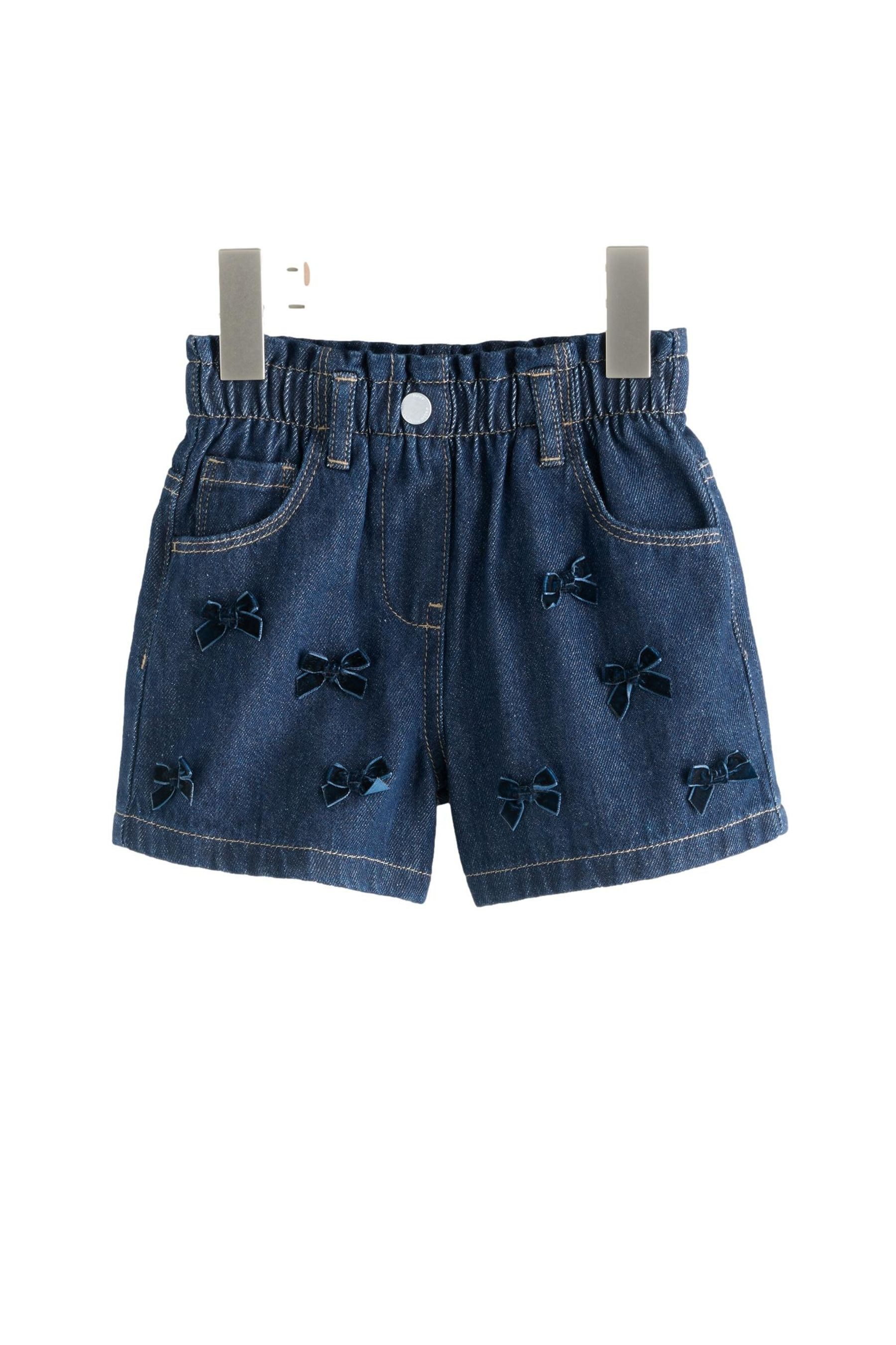 Next Шорты Denimshorts mit Schleife und Strumpfhose (2-tlg)
