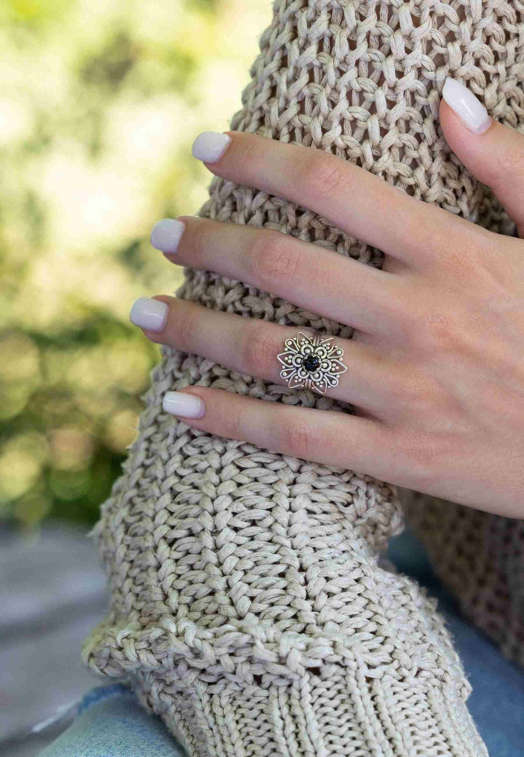 mantraroma Silberring MUDARA-EMPAT aus 925 Silber günstig online kaufen