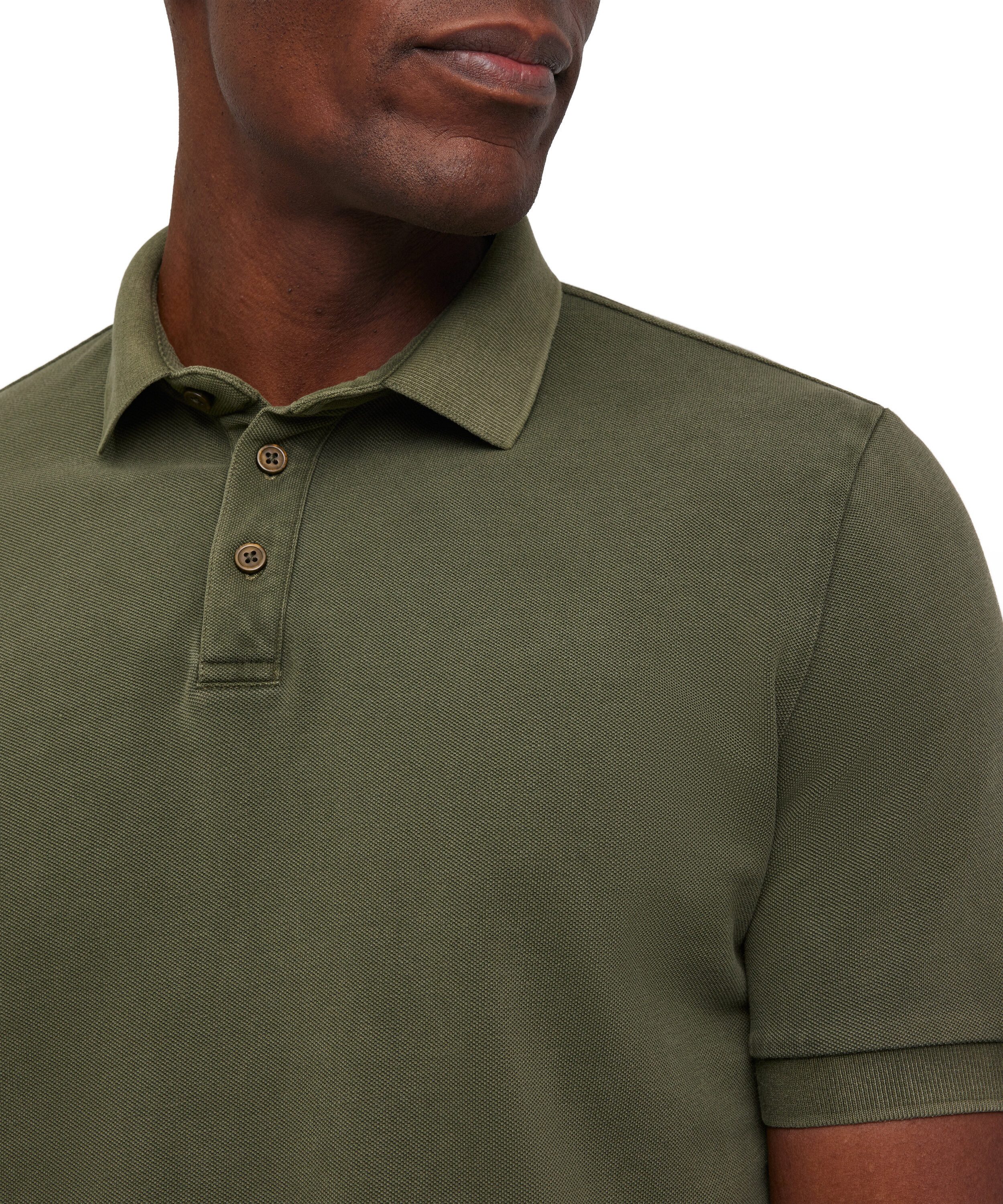 FALKE Poloshirt Polo Shirt (1-tlg., 1) aus hochwertiger Baumwolle in Garment Dye-Technik