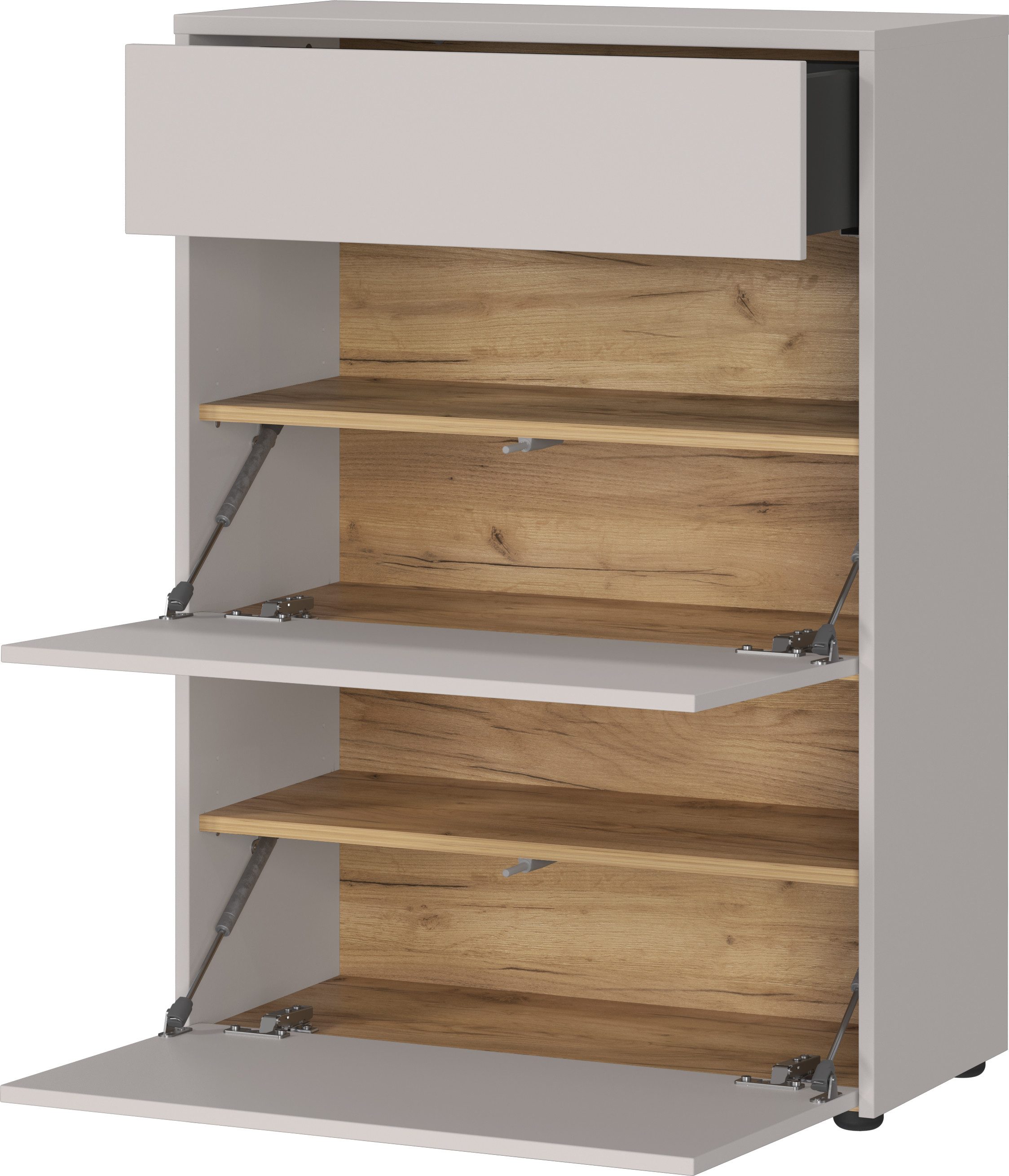 GERMANIA Schuhschrank Binetto (1-St) Garderobenschr., mit Schubl., Push-to-open, verstellb. Böden, B: 70cm – Bild 5 von 5