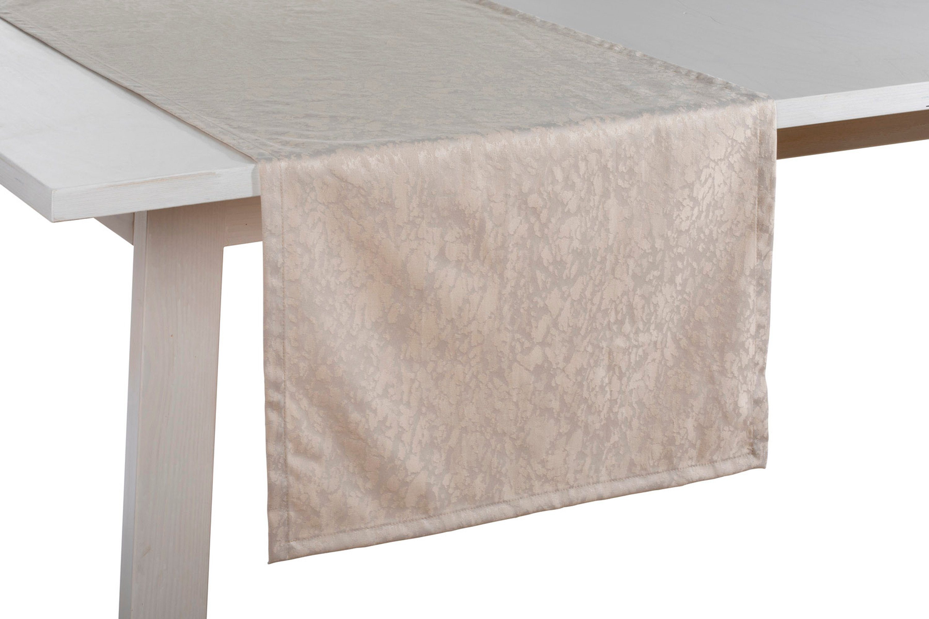 PICHLER Tischband Pichler Tischläufer Mitteldecke MARBLE, verschiedene Größen, (1-tlg) Serviette sand