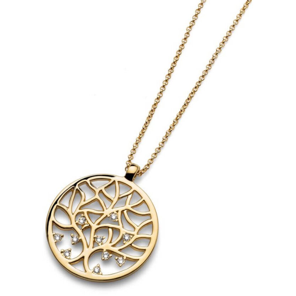 Oliver Weber Kette mit Einhänger Vergoldete Halskette Lebensdauer 11671G