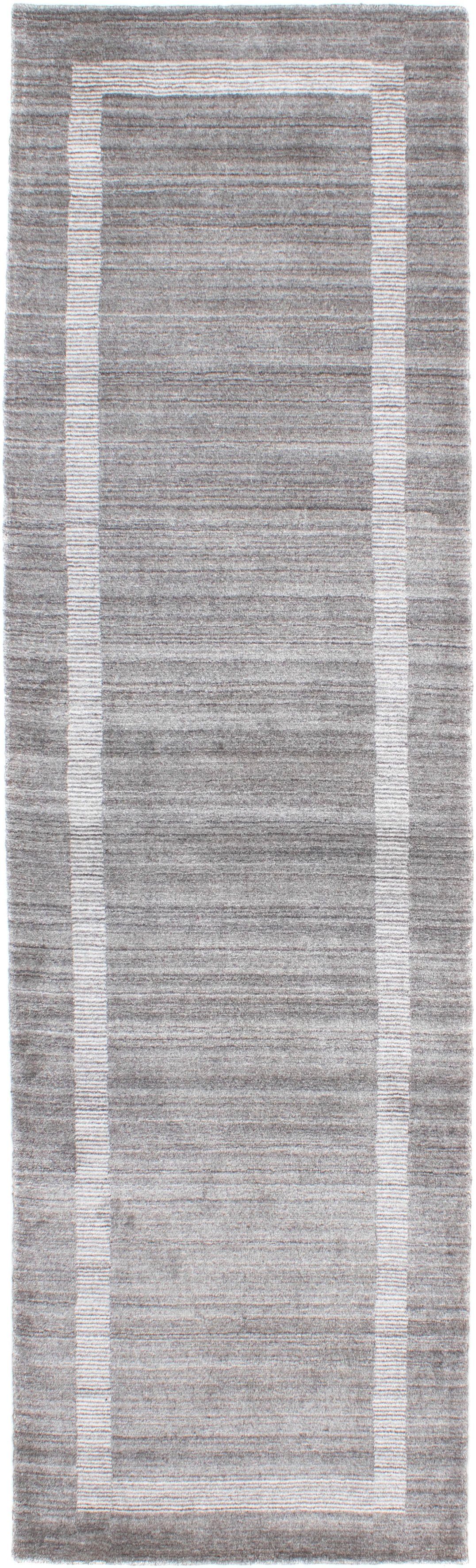 Teppich Vintage - 300 x 80 cm - grau, morgenland, rechteckig, Höhe: 8 mm, Wohnzimmer, Handgeknüpft, Einzelstück mit Zertifikat