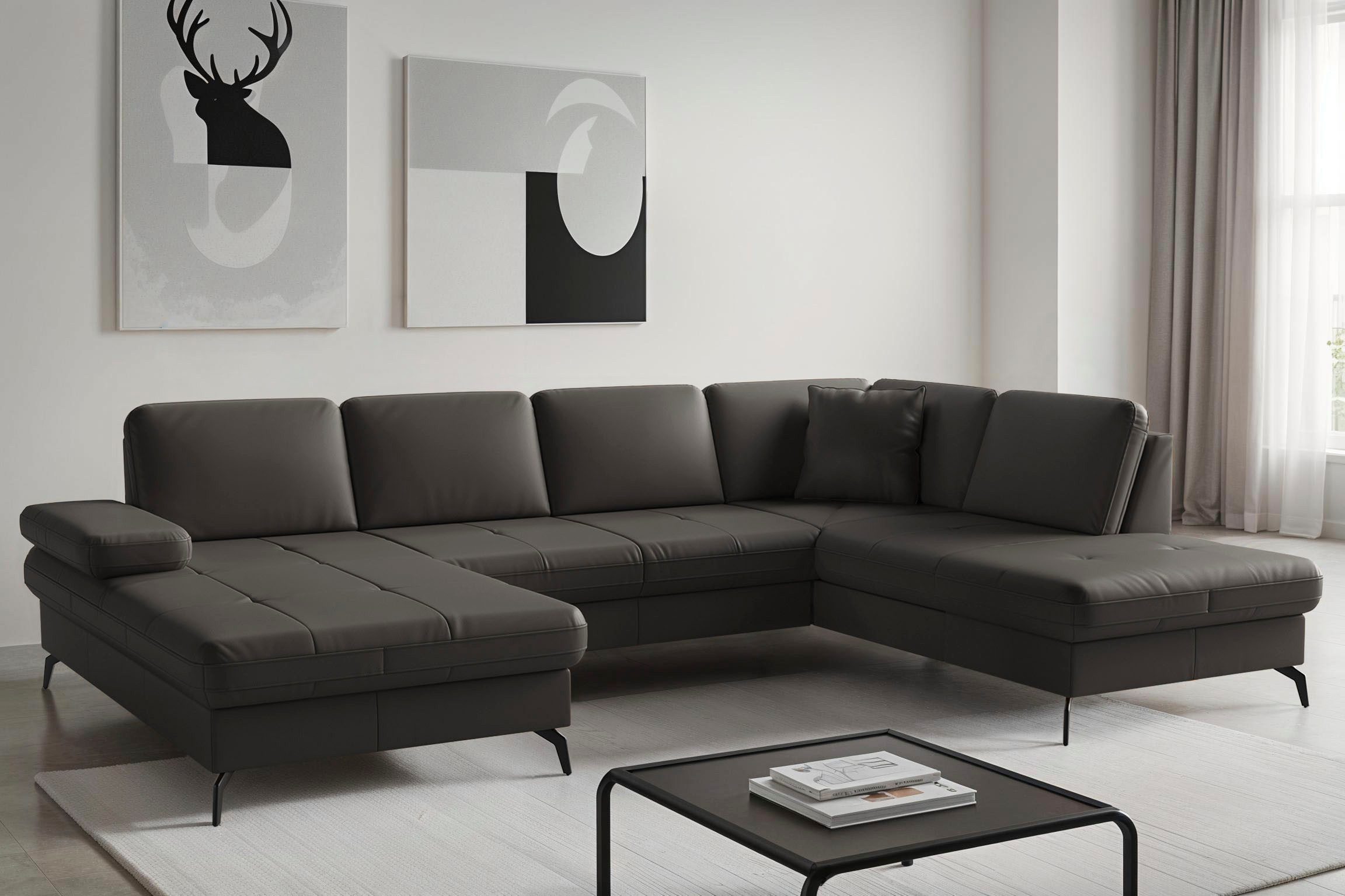 sit&more Wohnlandschaft Morris Jubi, Breite 300 cm, mit Armteilfunktion, optional mit Bettfunktion