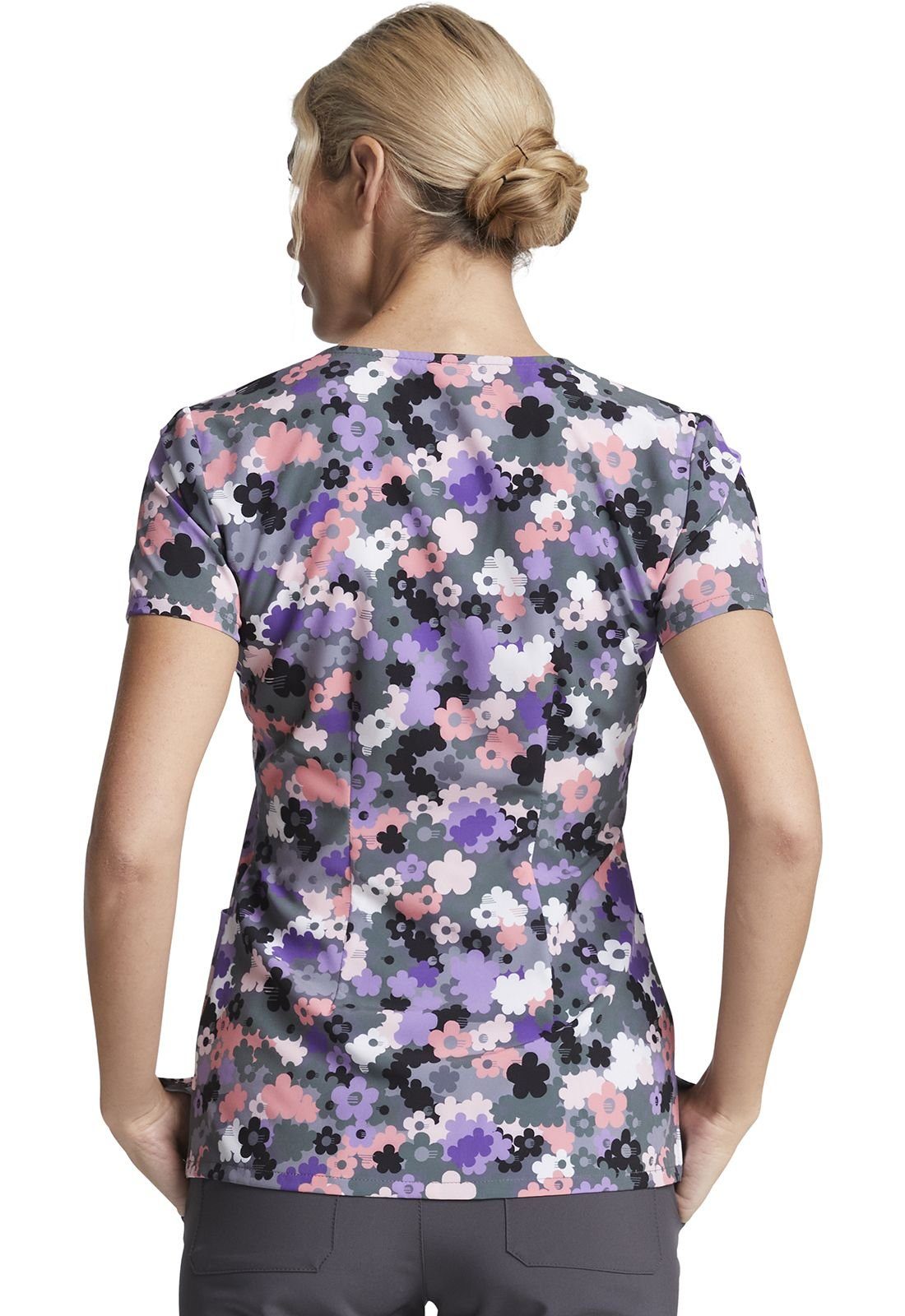 Dickies Funktionsbluse Bunt bedruckter Damen Kasack "Camo Blumen" Kasack mit Motiv