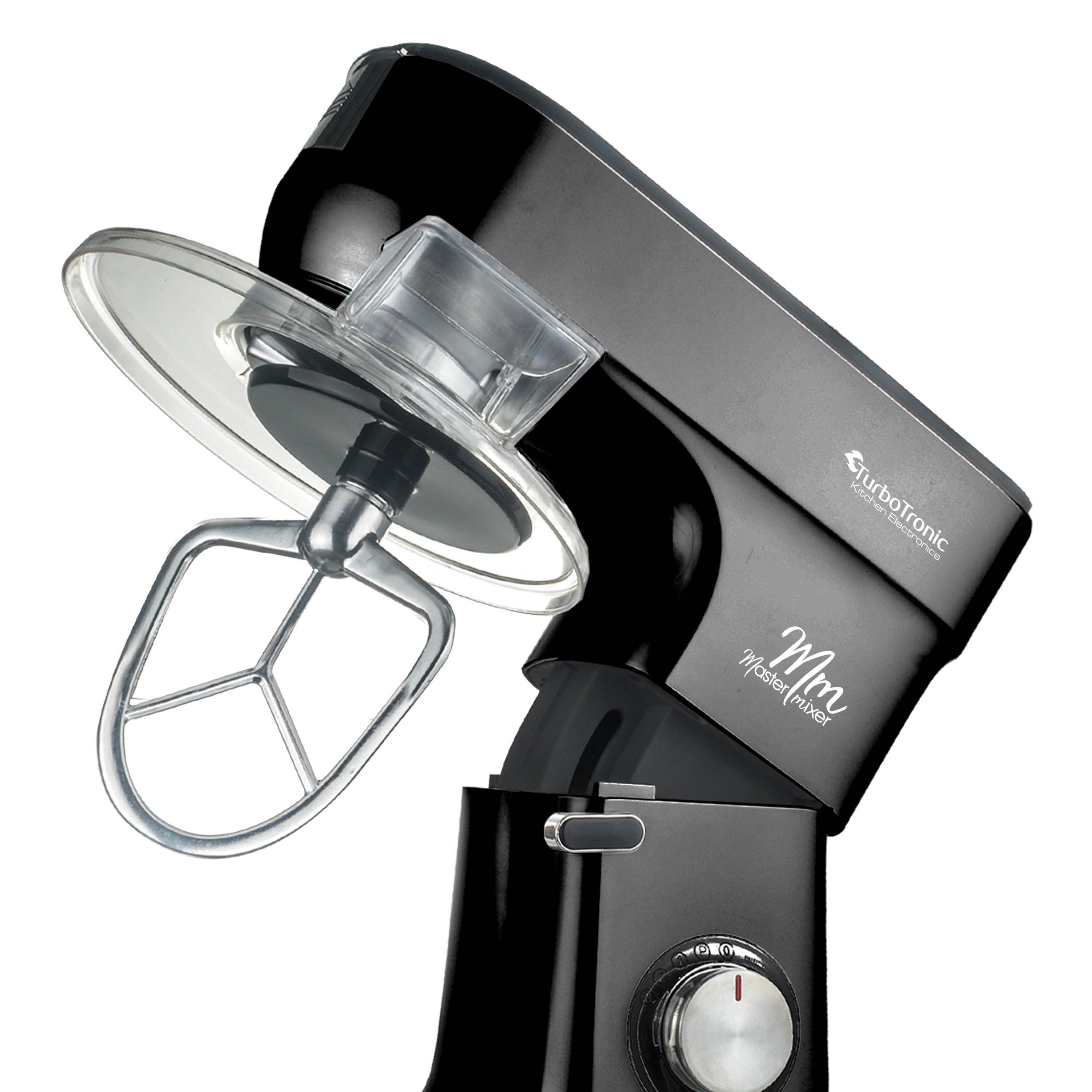 TurboTronic by Z-Line Küchenmaschine, 1200 W, 5 l Schüssel, Teigkneter, Küchenmixer, 1200W mit 6,5L Edelstahl-Rührschüssel