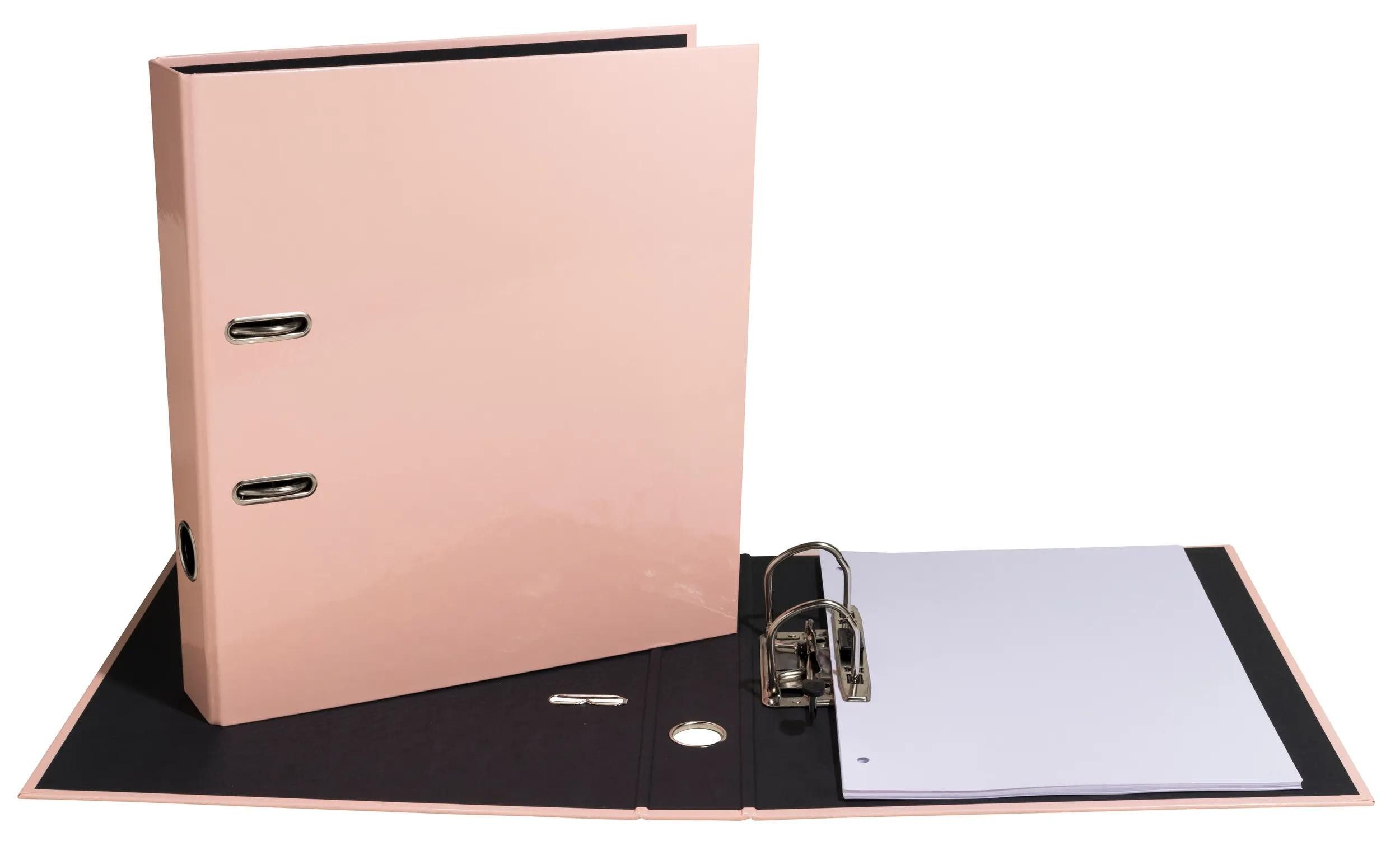 EXACOMPTA Aktenordner 10x Ordner Prem'Touch A4, Rücken 50mm, Aquarel - Korallenrot - 53467E, Ordner Papier Kollektion