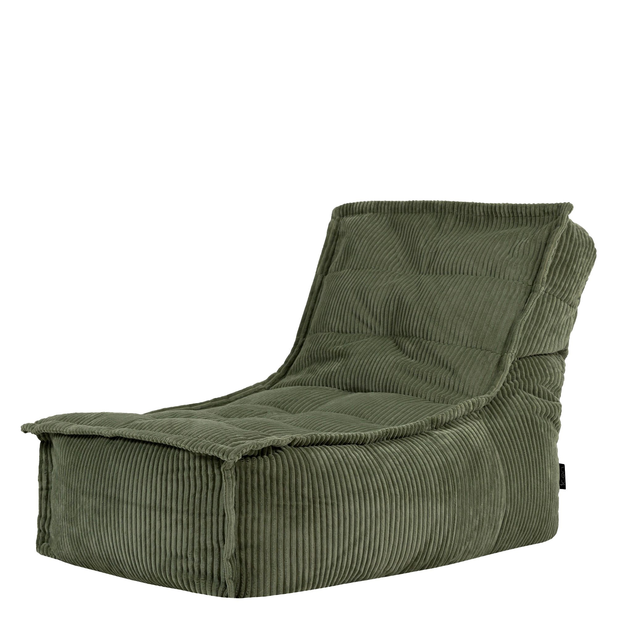 icon Sitzsack Liege aus Cord „Dolce“, Made in Germany, für Erwachsene & Kinder, für Wohnzimmer