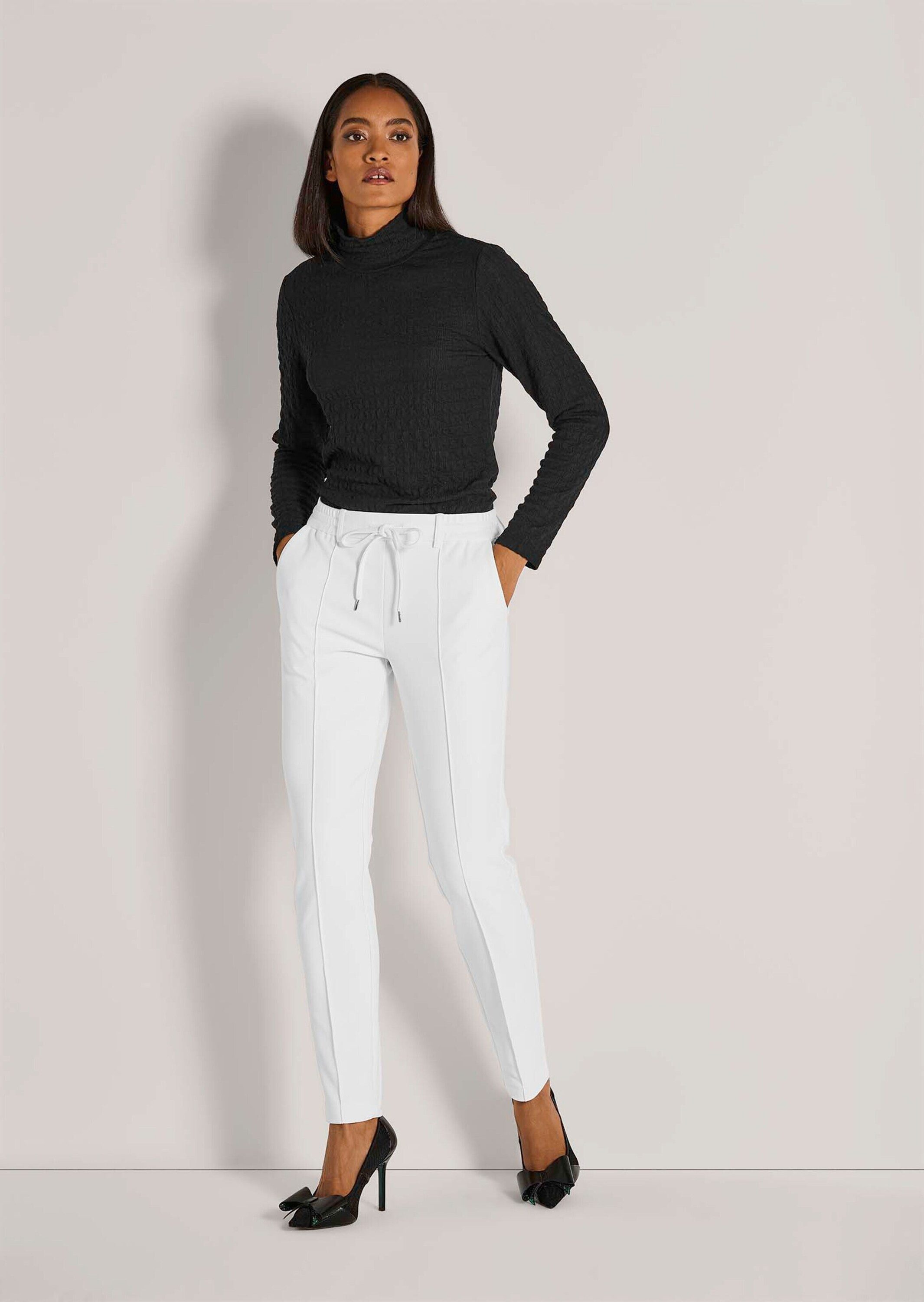 MADELEINE Stoffhose Stretchhose mit Tunnelzug Gerade, knöchellange Hose mit günstig online kaufen