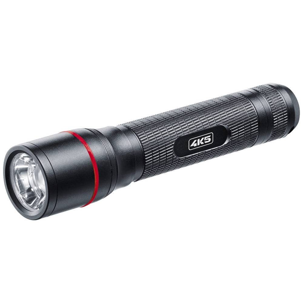 4K5 Tools LED Taschenlampe Arbeitslampe mit einstellbarem Fokus, mit Holster, mit Handschlaufe | Taschenlampen