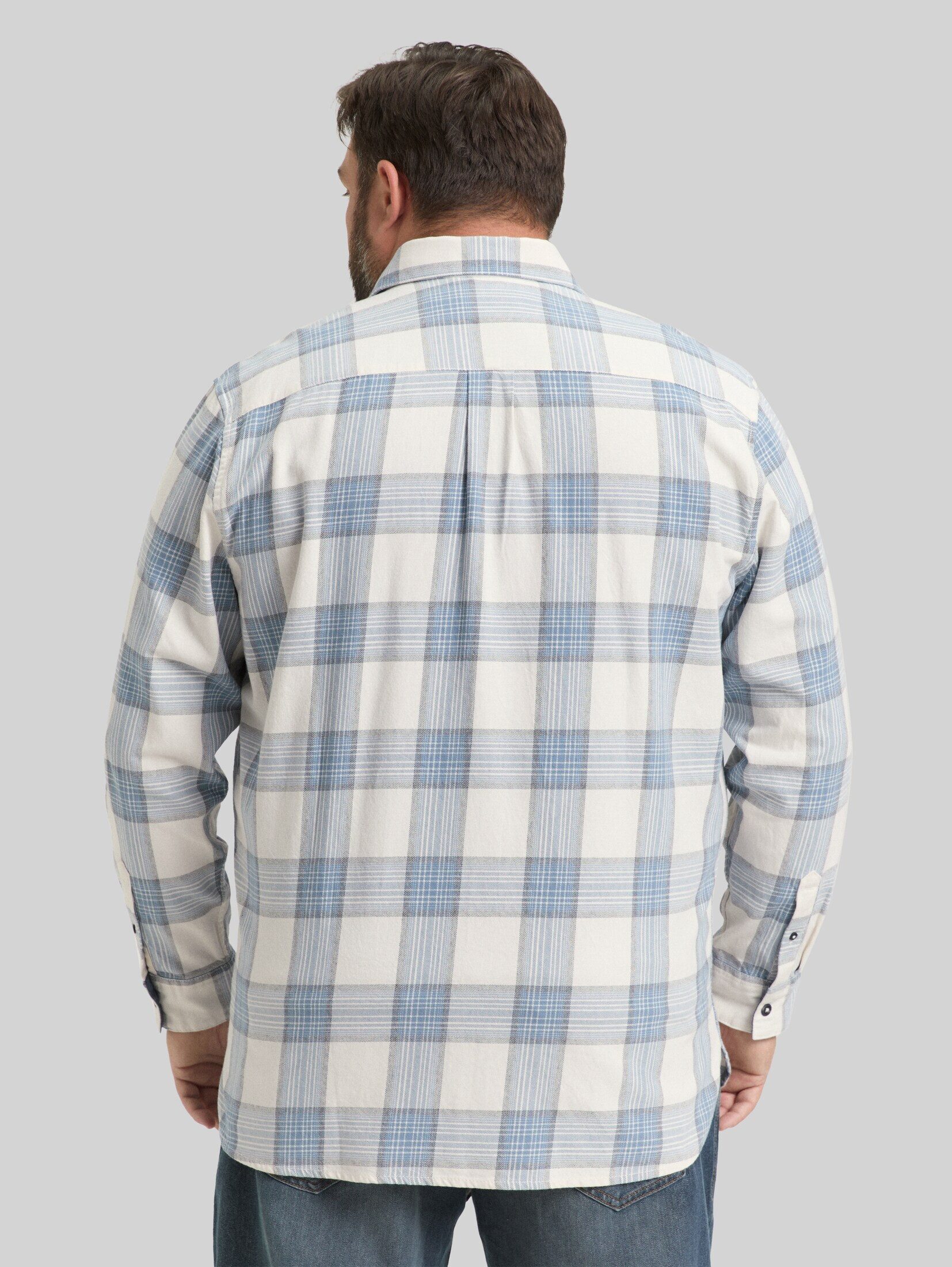 TOM TAILOR PLUS Langarmhemd Blusen & Shirts Plus Size - Hemd mit Karomuster
