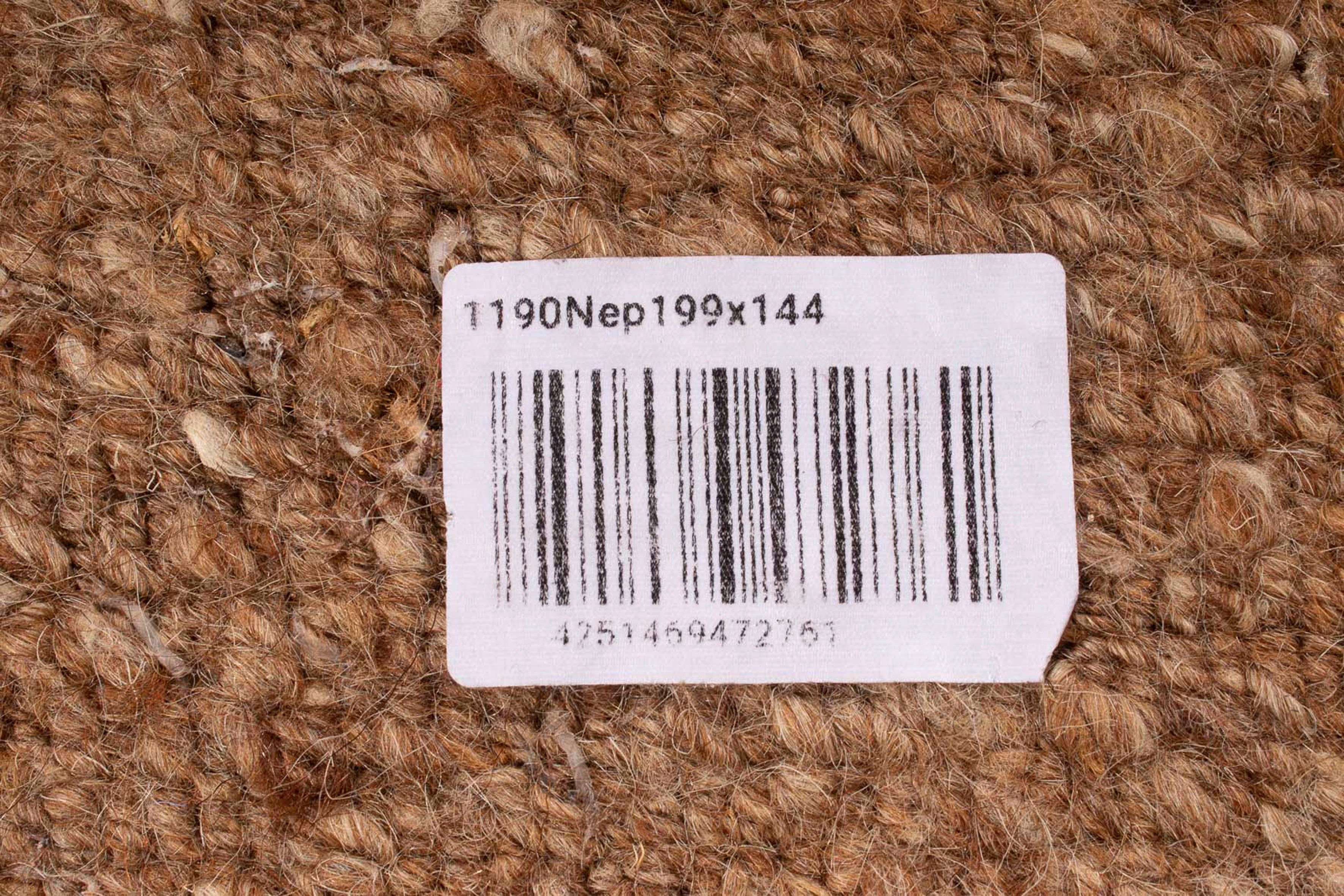 Wollteppich Nepal - 177 x mit Handgeknüpft, mm, Einzelstück morgenland, - 144 Zertifikat cm rechteckig, Wohnzimmer, Höhe: mehrfarbig, 18