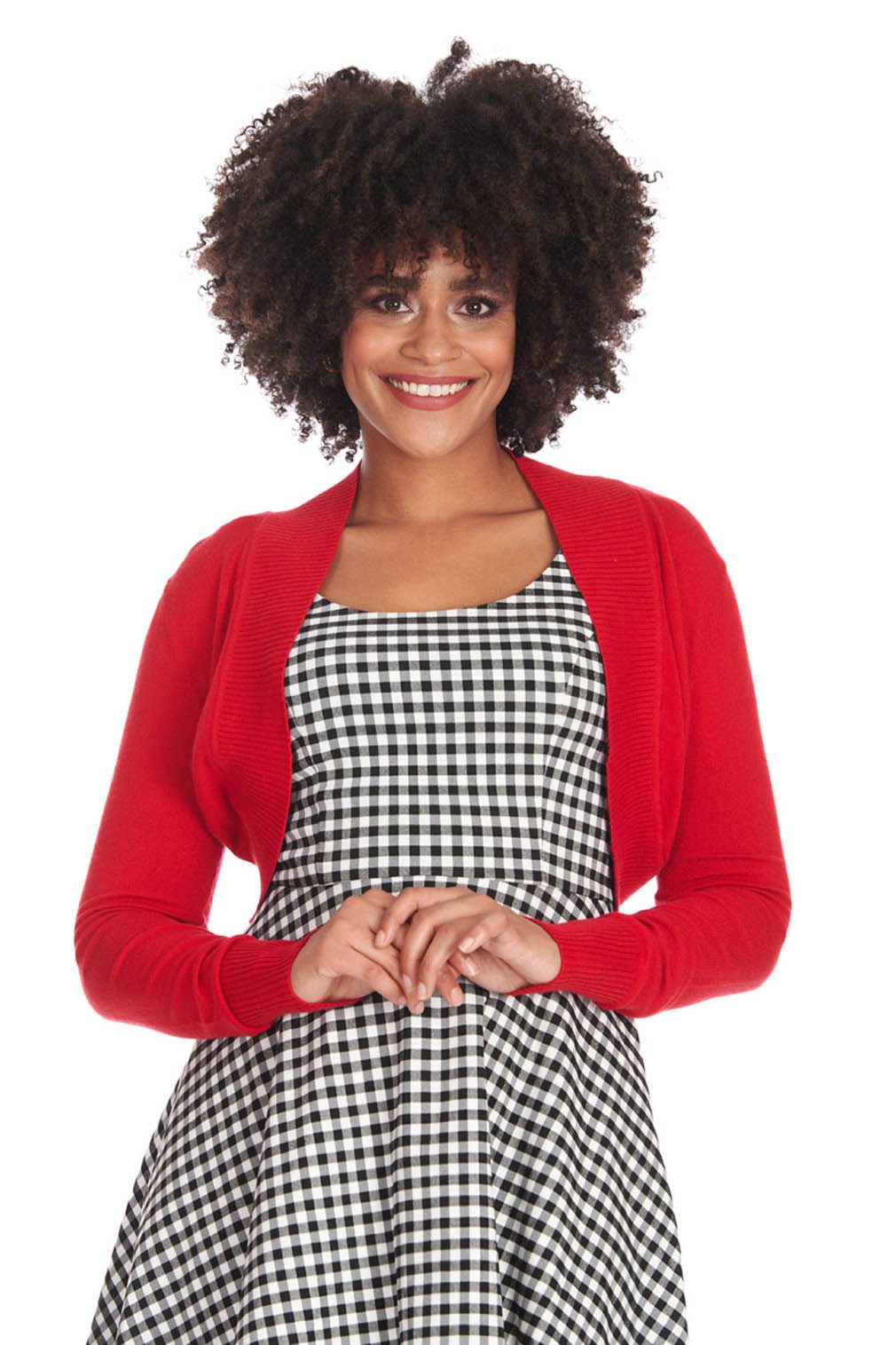 Banned Bolero Betty Rot Vintage Rockabilly Strickjacke