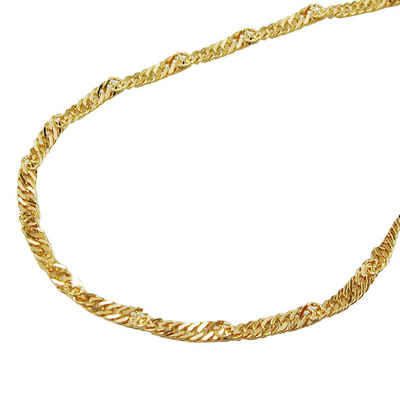Erario D'Or Goldkette Anhängerkette Singapurkette 9Kt GOLD 45 cm