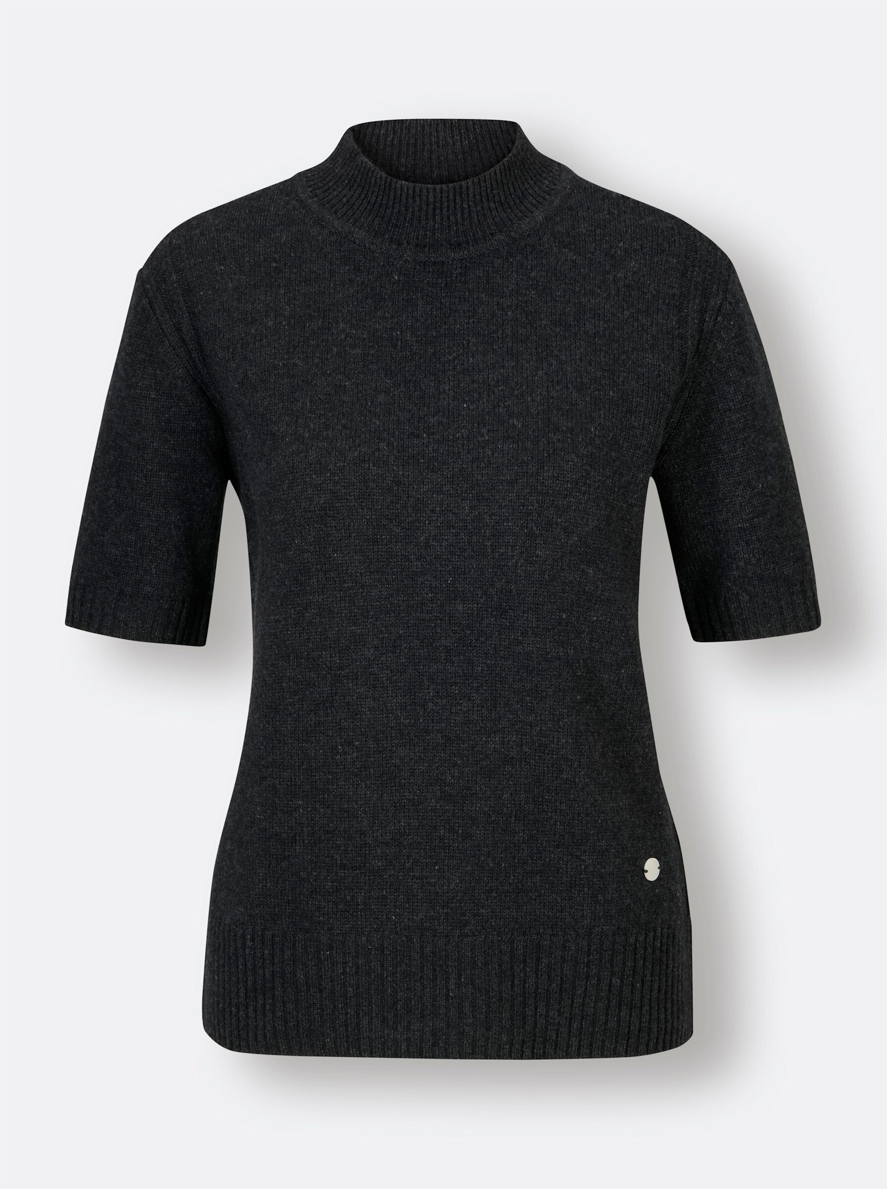creation L Pullunder Merino-Kaschmir-Pullover Kurzarm Jersey