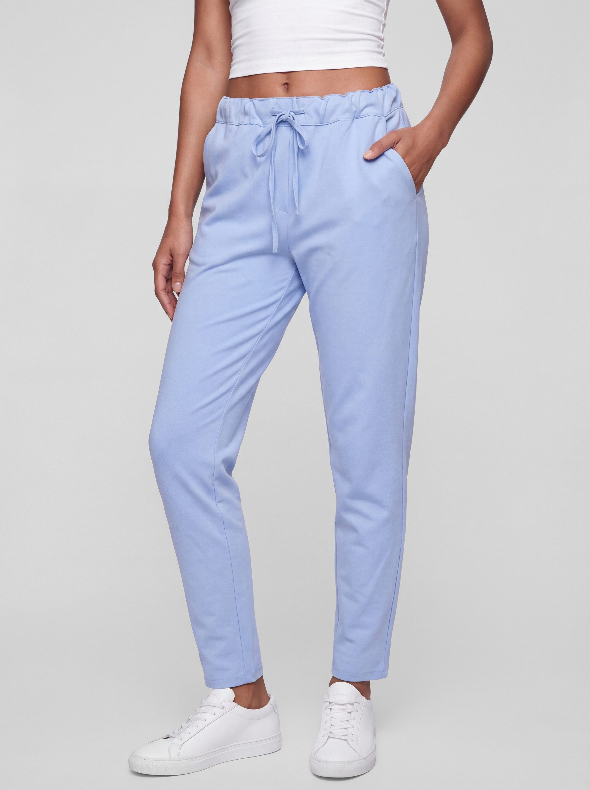 PEKIVESSA Jogger Pants Stretch Schlupfhose Sweathose mit Taschen aus Stretch-Baumwollmischung