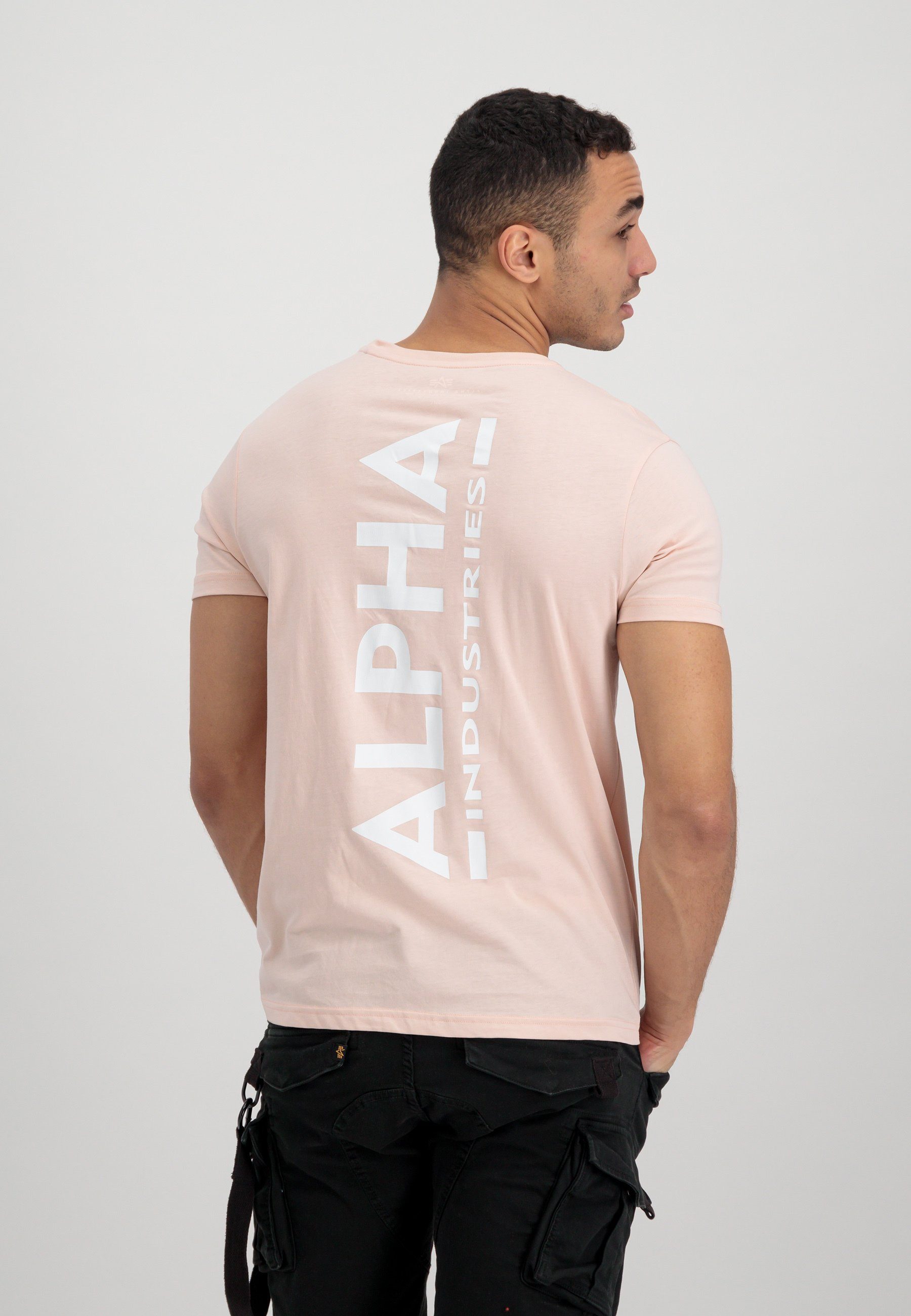 Alpha T Alpha Industries Industries T-Shirt T-Shirts - Men pink Backprint