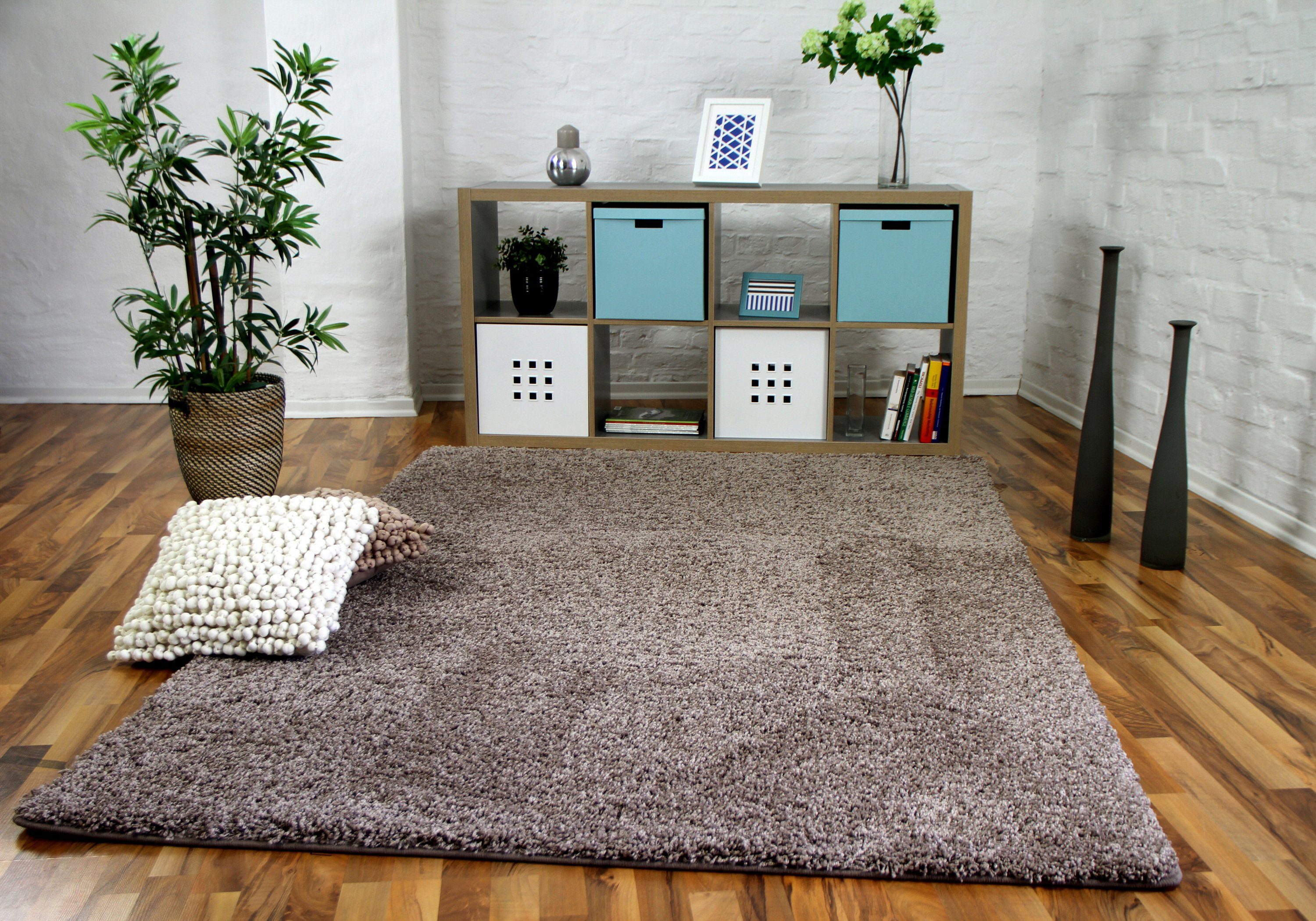 Snapstyle Hochflor-Teppich Luxus Hochflor Langflor Teppich Milano, Rechteck günstig online kaufen