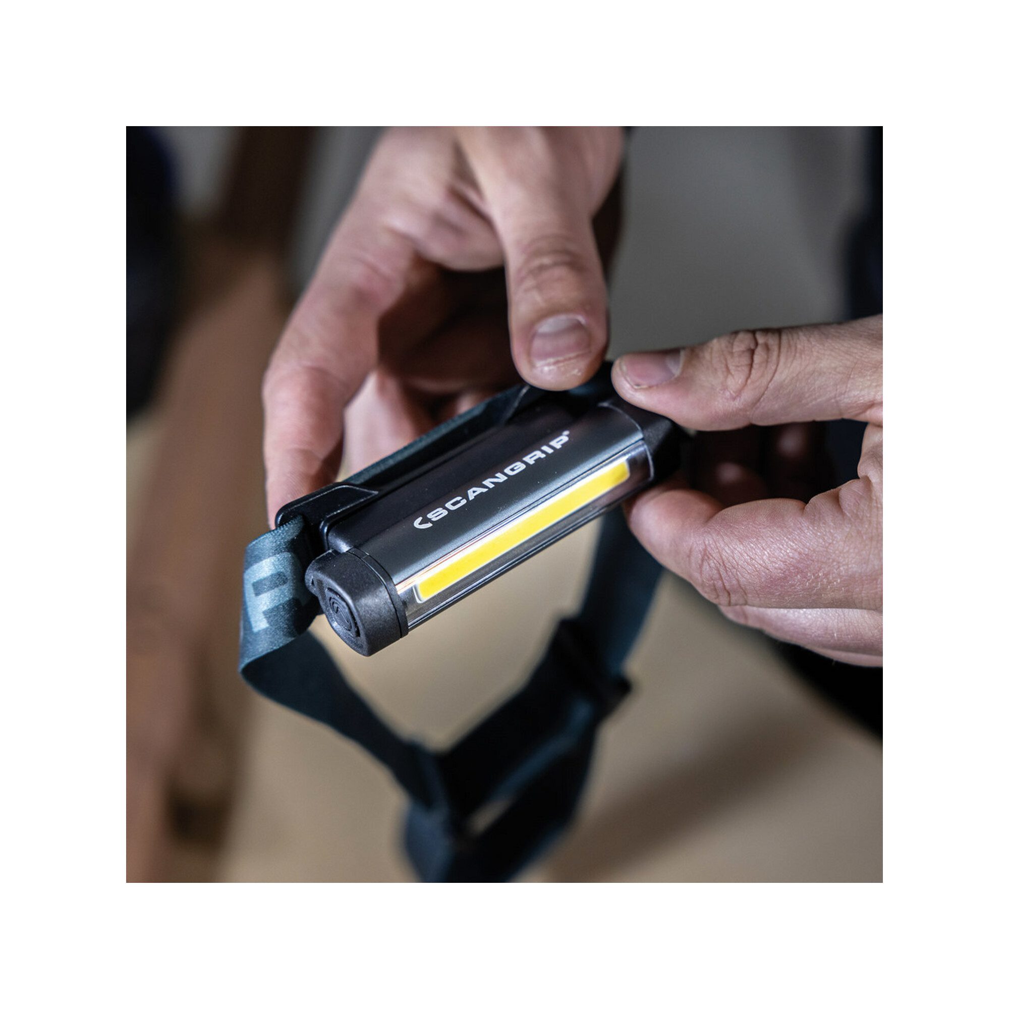 Scangrip LED-Leuchte SCANGRIP Akku-Stirnlampe Flex Wear Kit 75-150Lumen