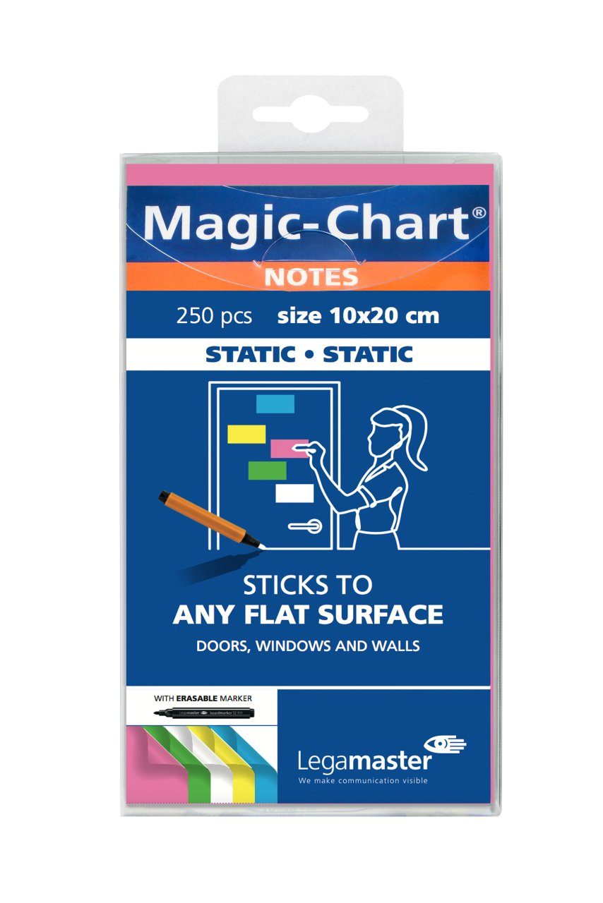 LEGAMASTER Handgelenkstütze Legamaster Moderationskarten Magic-Chart Notes farbsortiert 10,0 x
