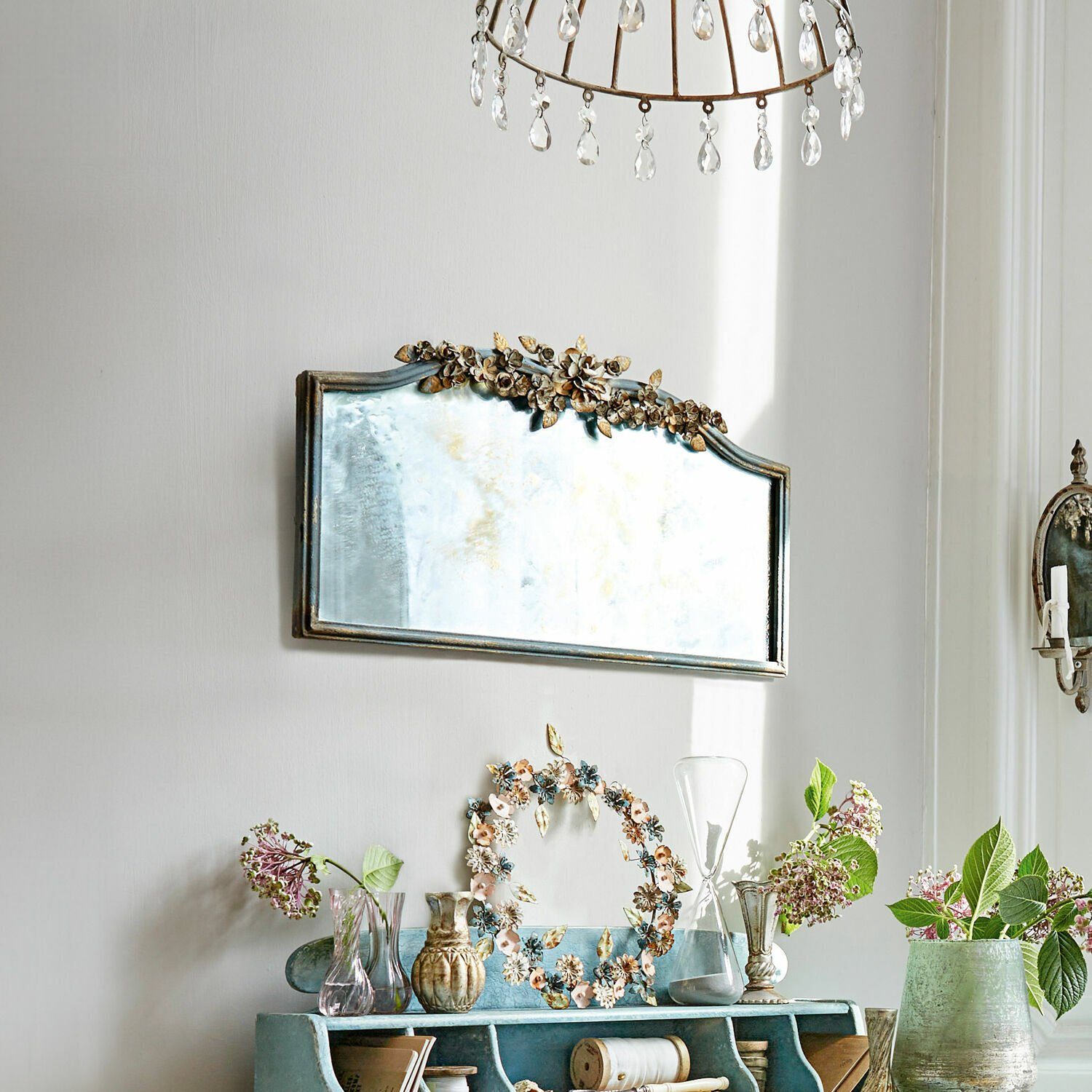 Mirabeau Spiegel Spiegel Juliers antikblau/gold