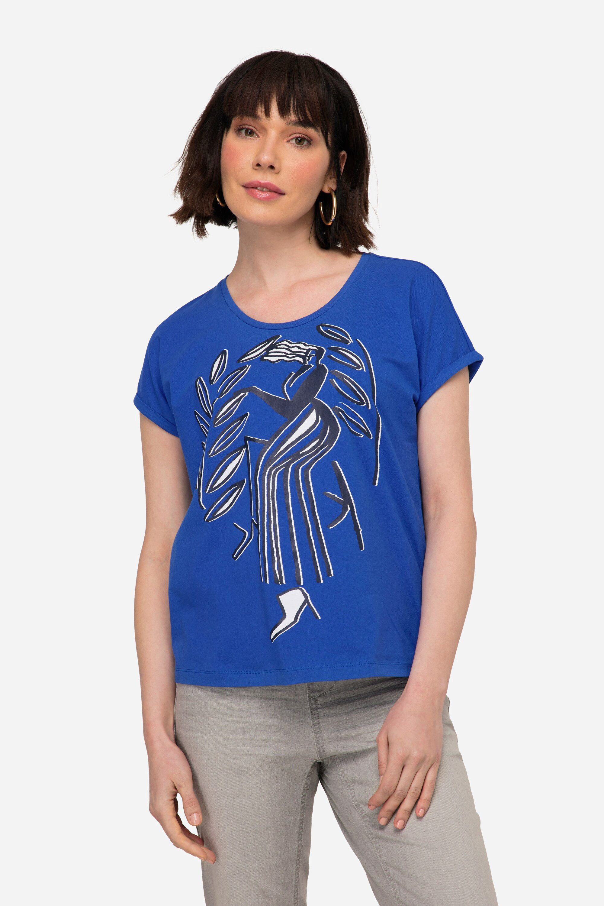 Laurasøn T-Shirt T-Shirt oversized Print Rundhals günstig online kaufen