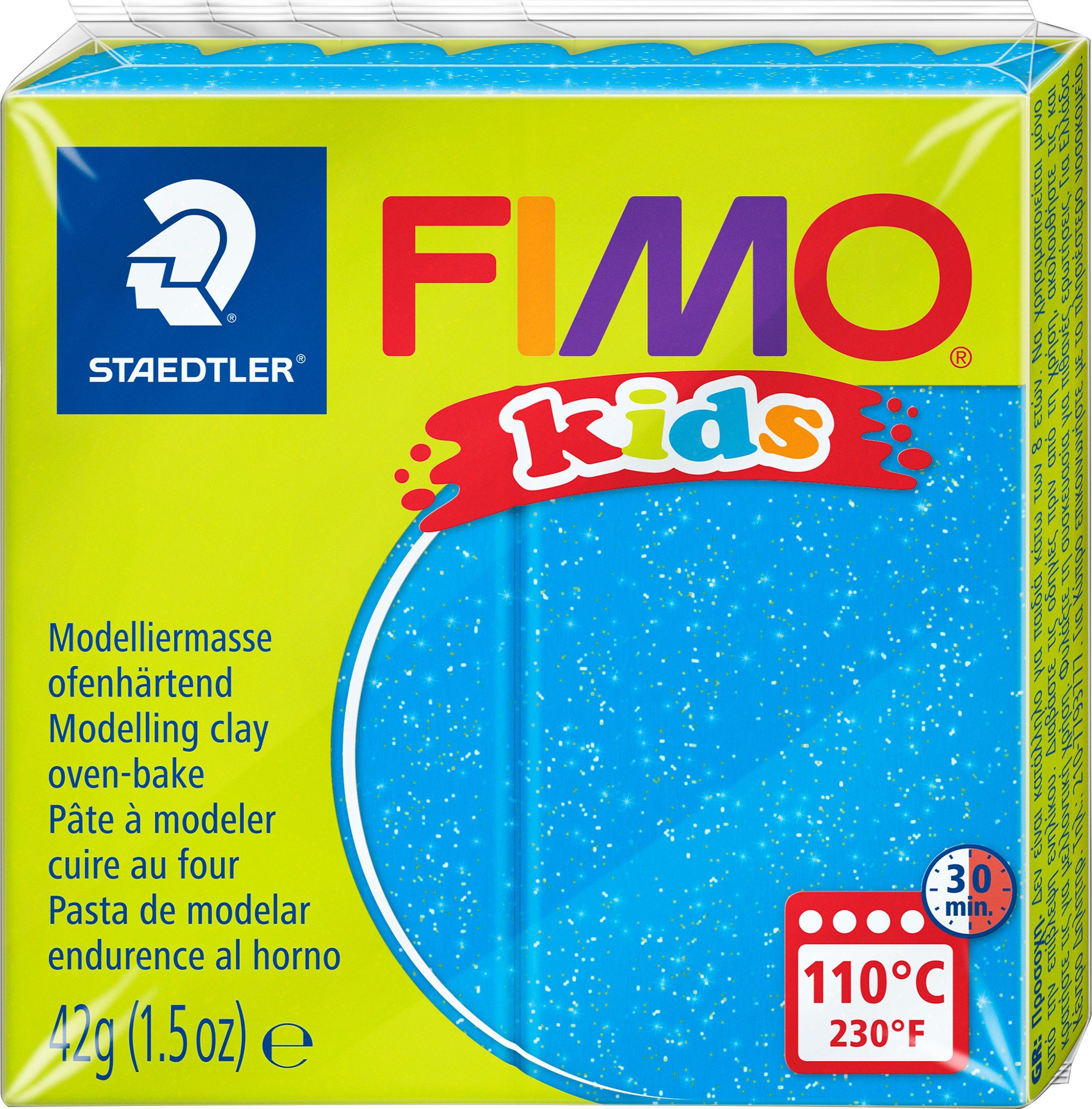 kids, g FIMO Modelliermasse Glitter-Blau 42