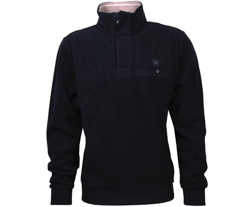 Mode Monte Carlo Sweatshirt Sweat-Shirt Stehbund Marine