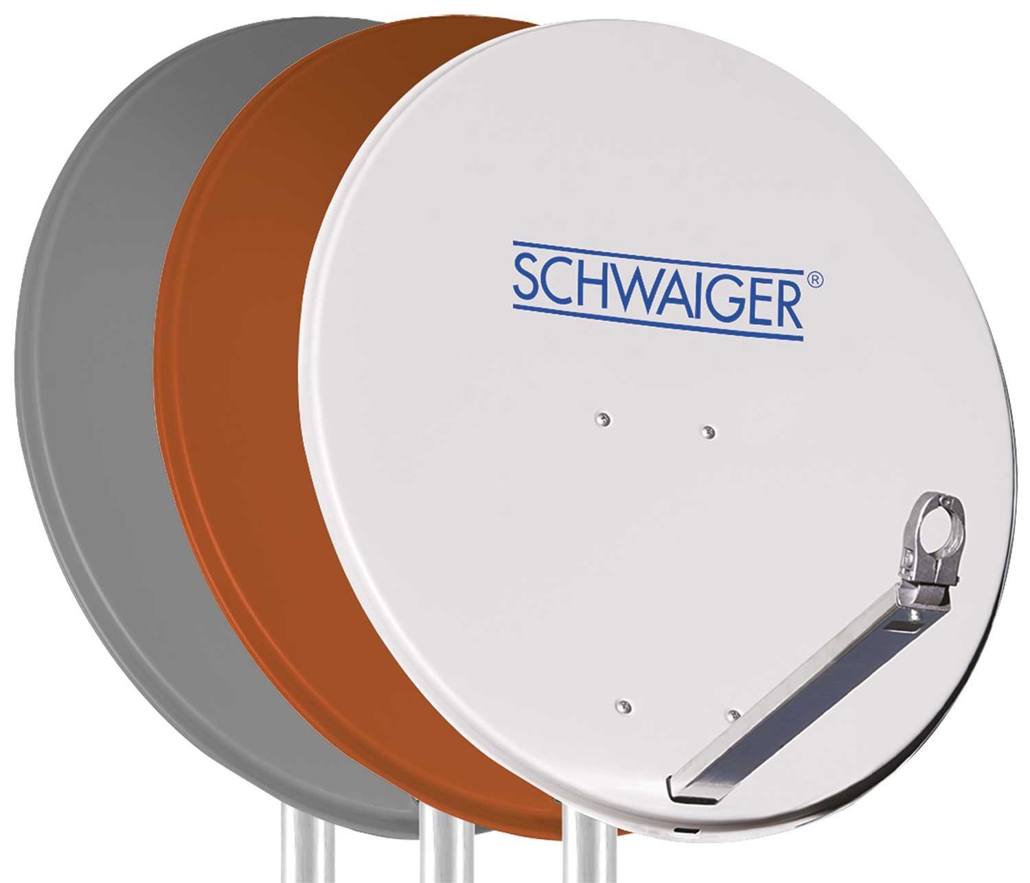 Schwaiger SPI621.2 Sat-Spiegel (57 cm, Aluminium, ziegelrot)