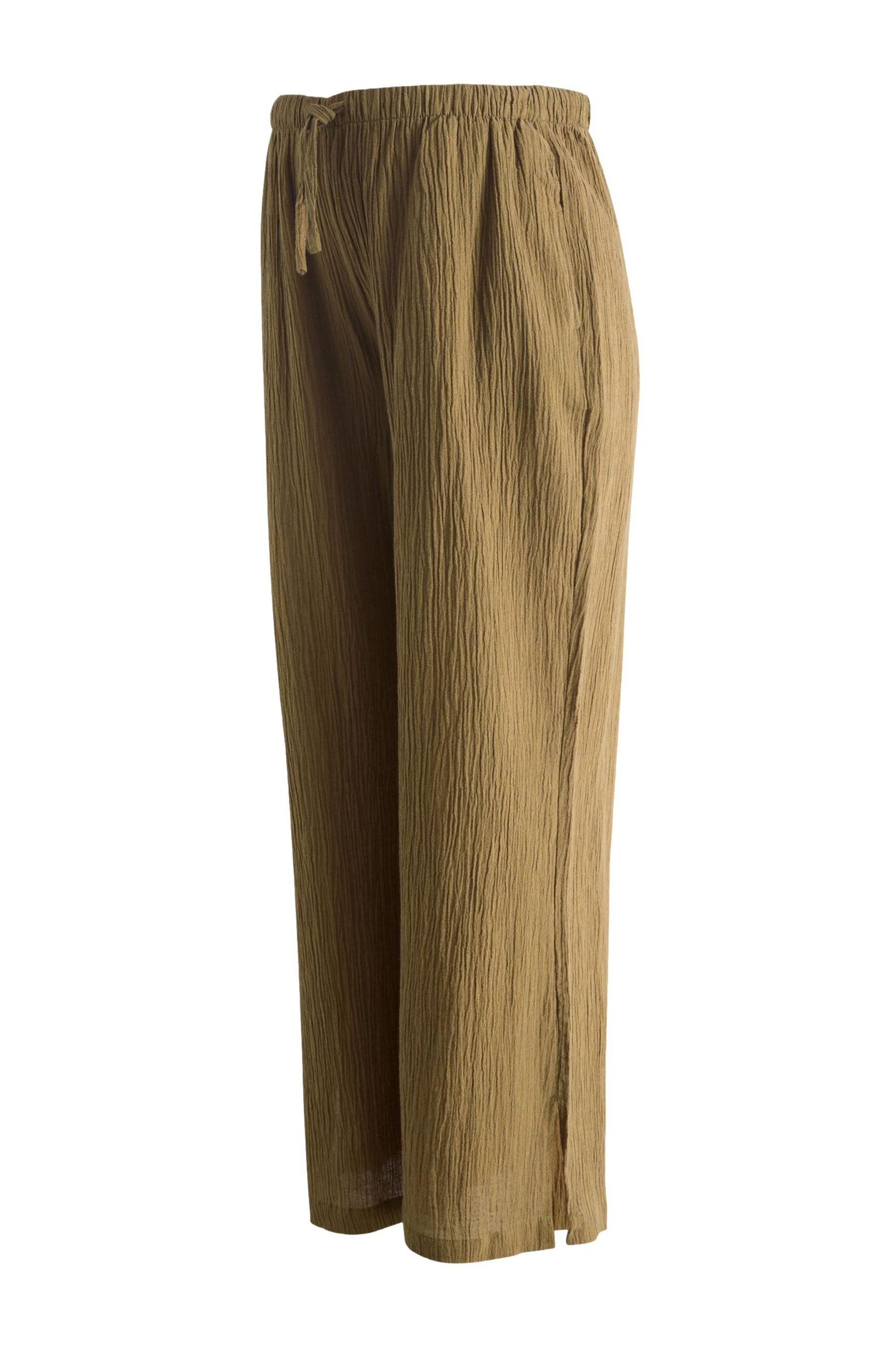 Palazzohose Strukturierte Hose mit weitem Bein, Umstandsmode