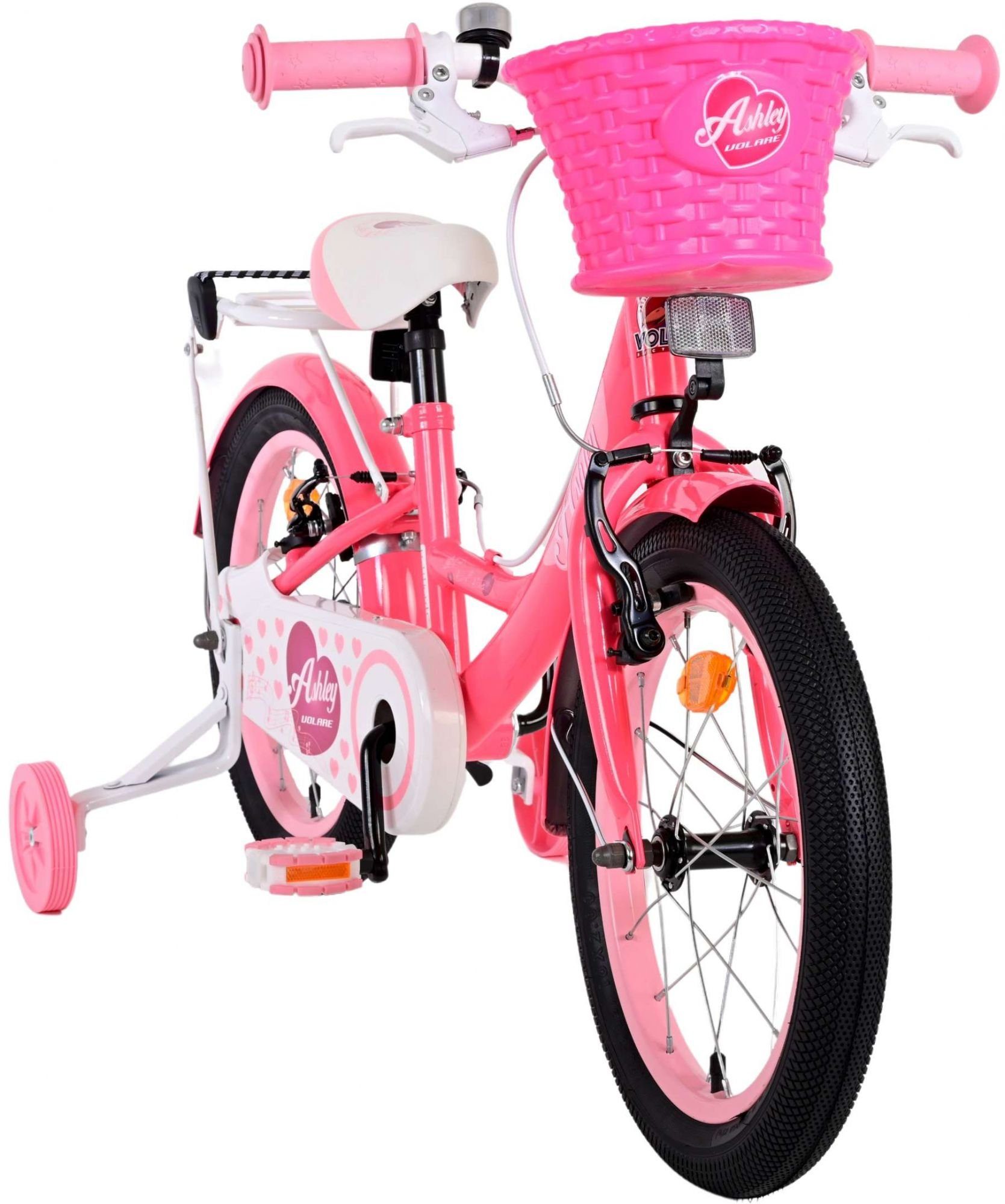TPFSports Kinderfahrrad Volare Fahrrad (Mädchen 16 Kinderrad Ashley Rutschfeste 16 mit Fahrrad 1 Handbremse, - Ständer Mädchen Zoll 2x Kinder mit Laufrad Gang, Zoll Sicherheitsgriffe)