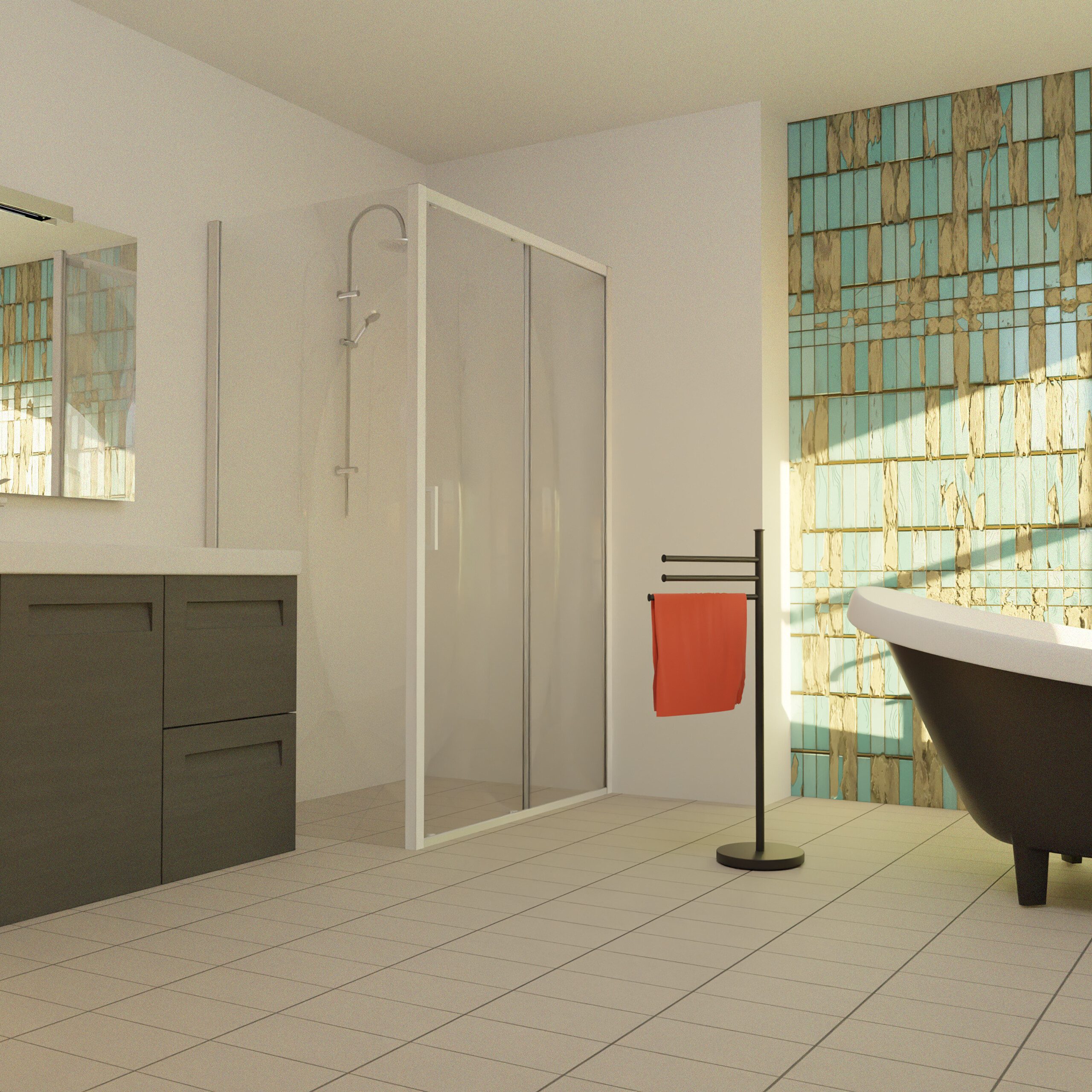 relaxdays Handtuchständer Handtuchhalter mit drehbaren Stangen, schwarz günstig online kaufen