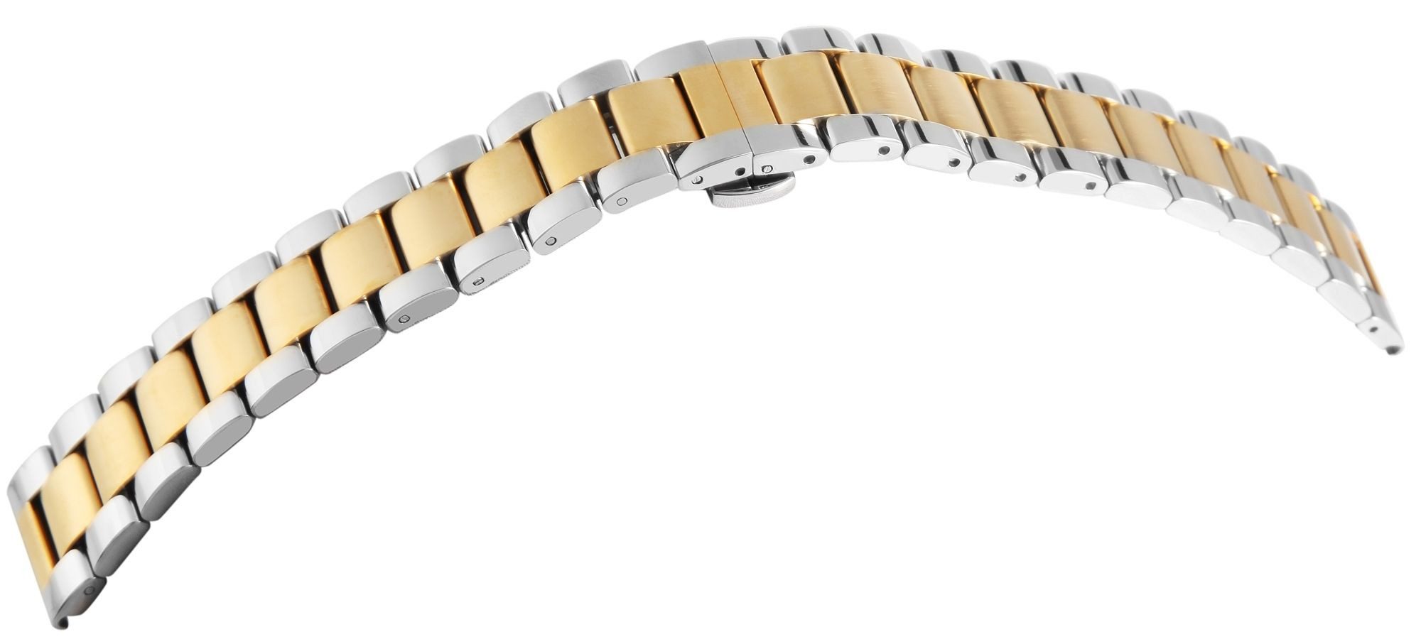 Engelhardt Uhrenarmband ET0005 Edelstahl, bicolor, Butterfly-Faltschließe, 18 mm - 24 mm, Herren ErsatzArmband